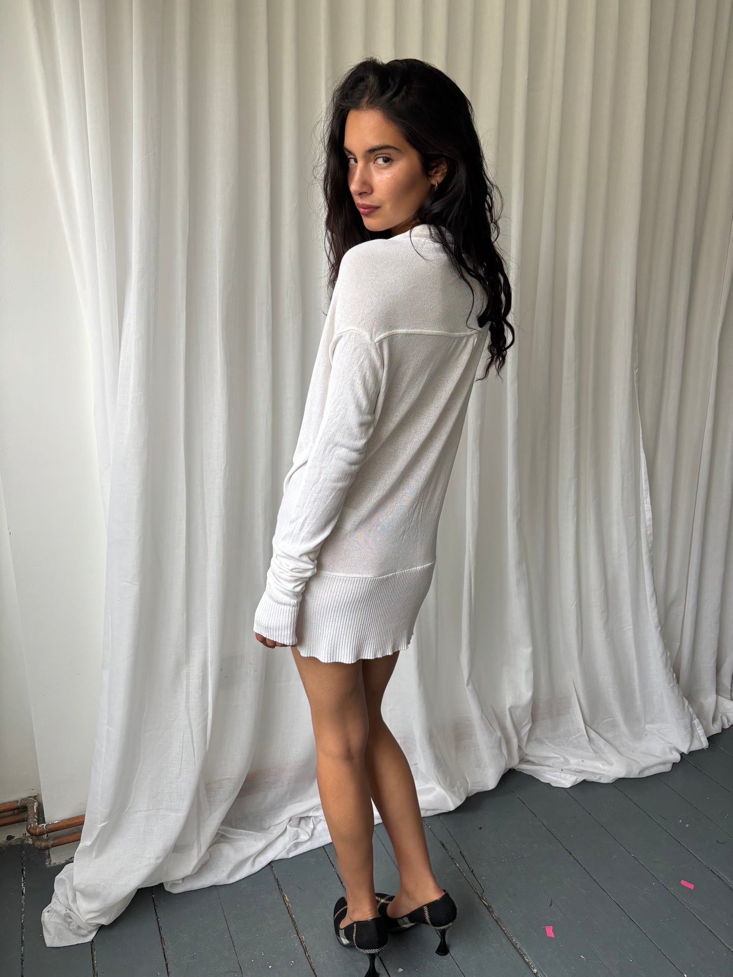 Elena Miro White Knit Jumper