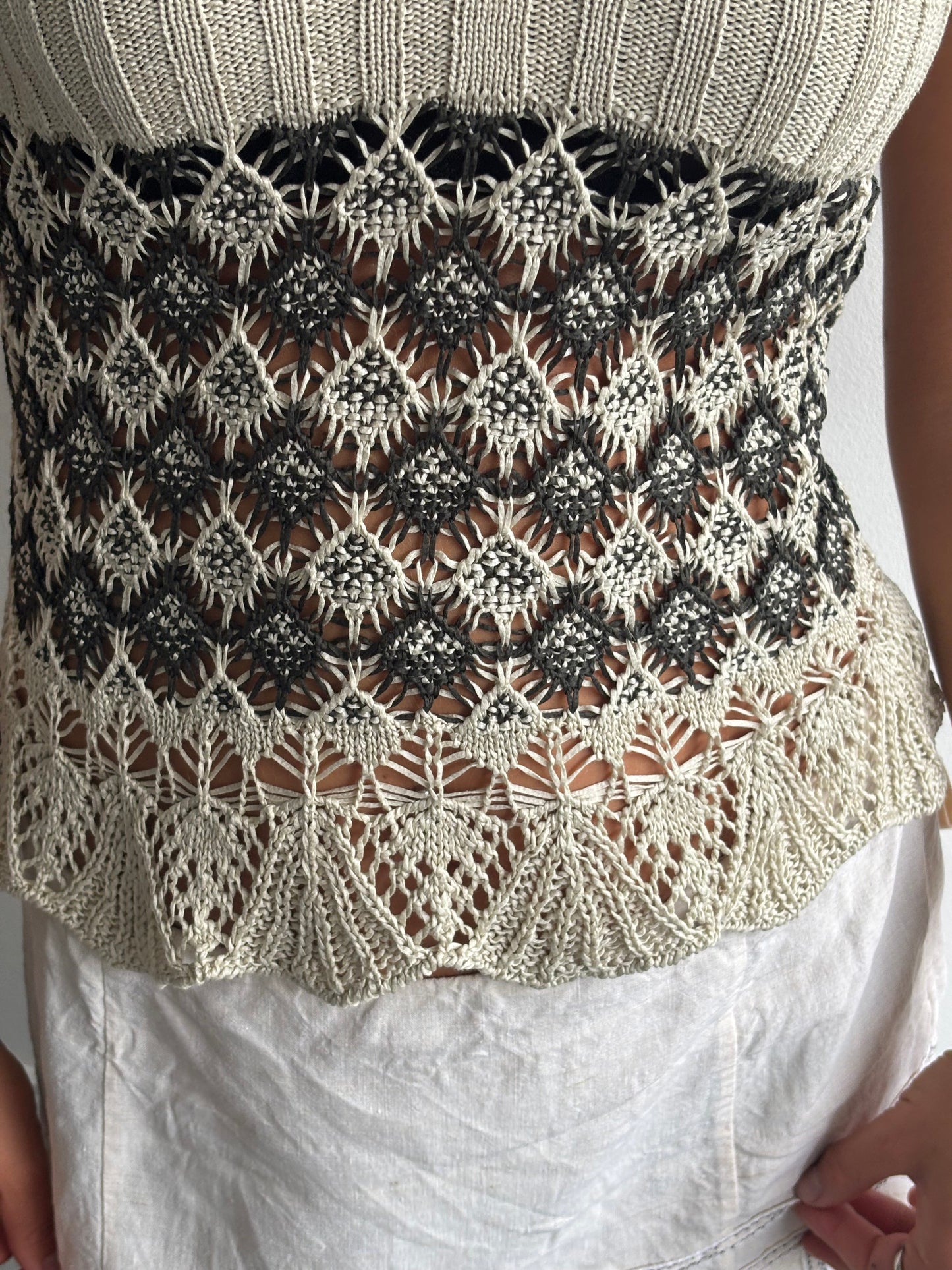 Marc Cain Beige Knit Vest