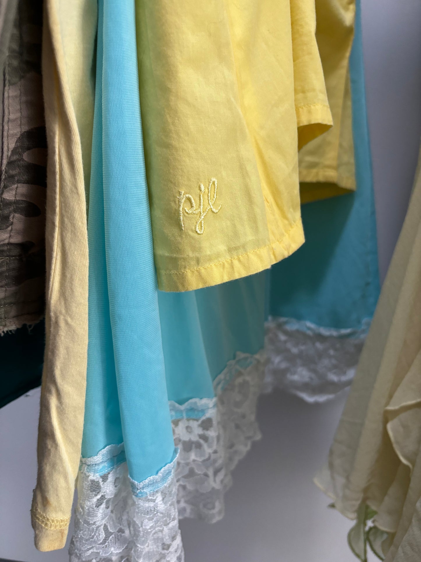 Pepe Yellow Embroidered Top