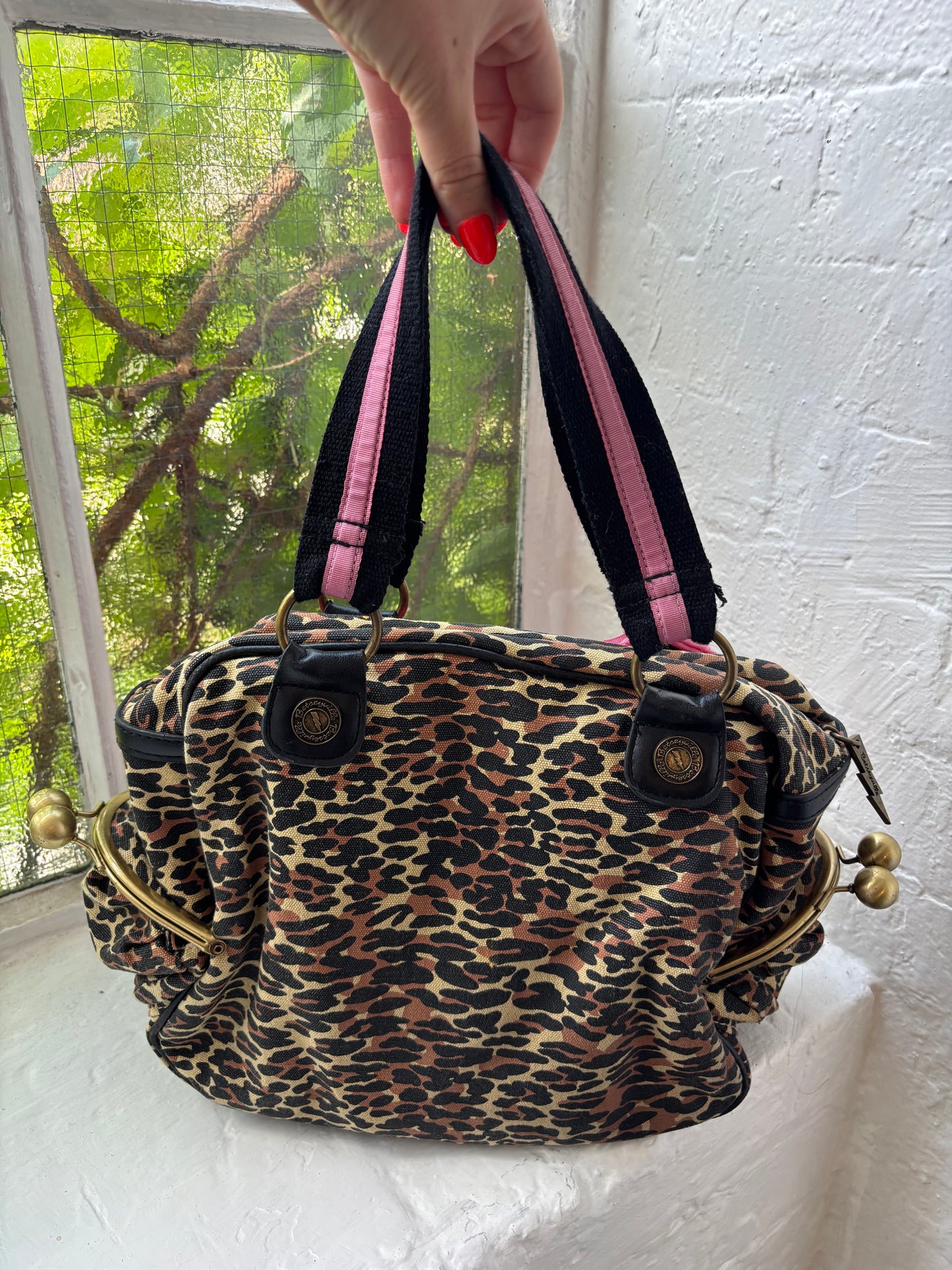 Betsey Johnson Pink Leopard Bag