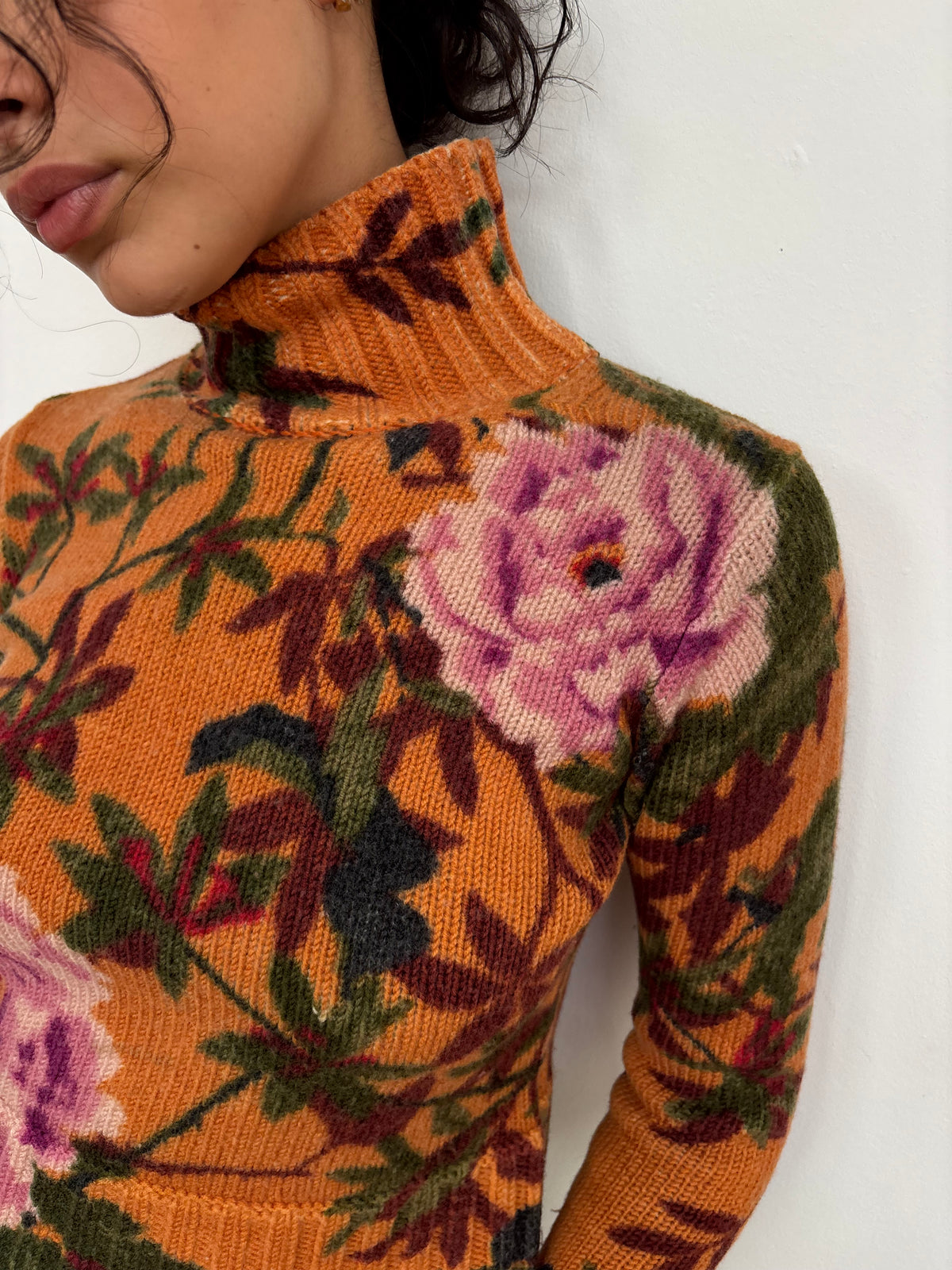Kenzo Orange Floral Jumper