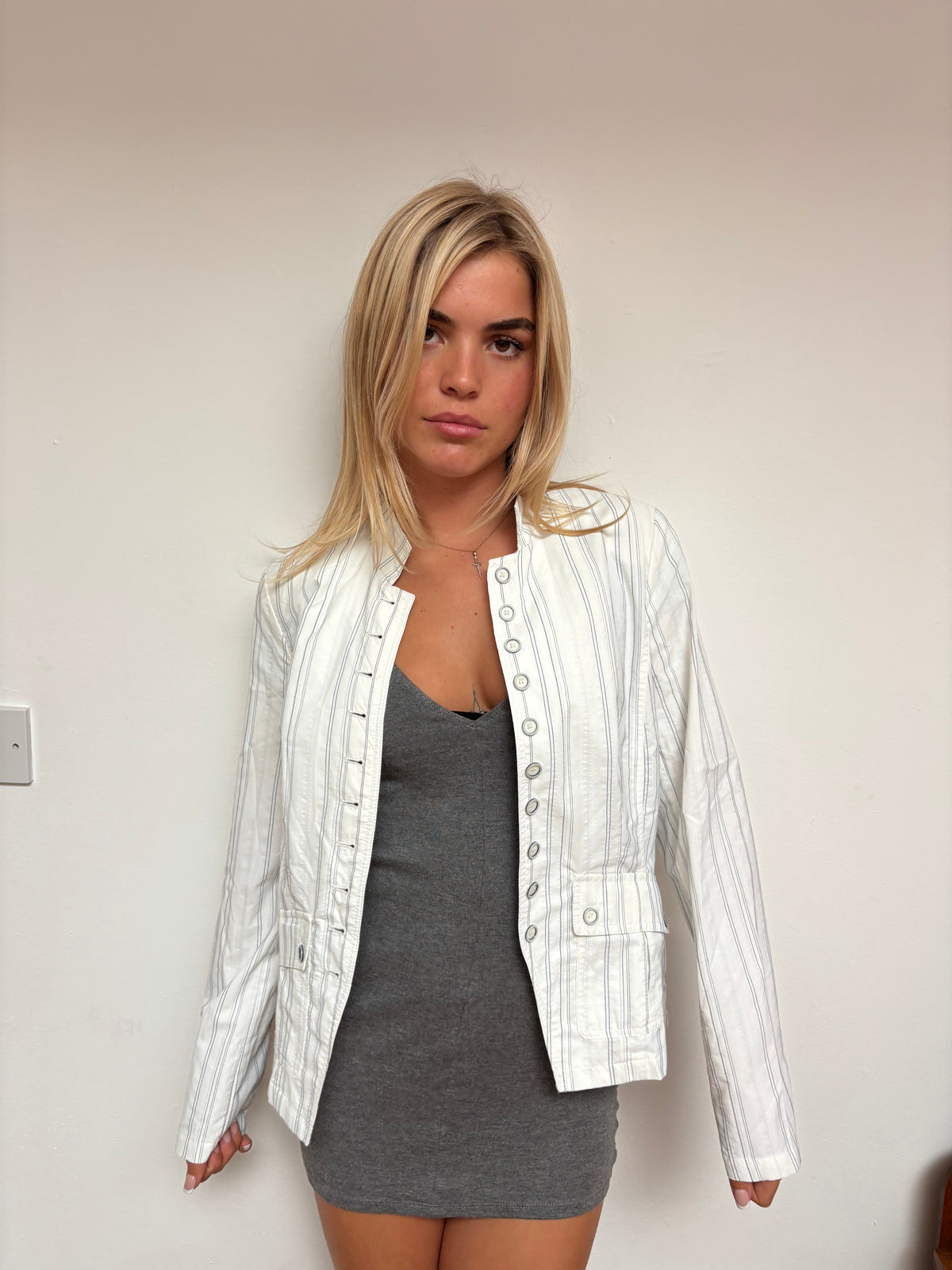Hammer White Pinstripe Jacket