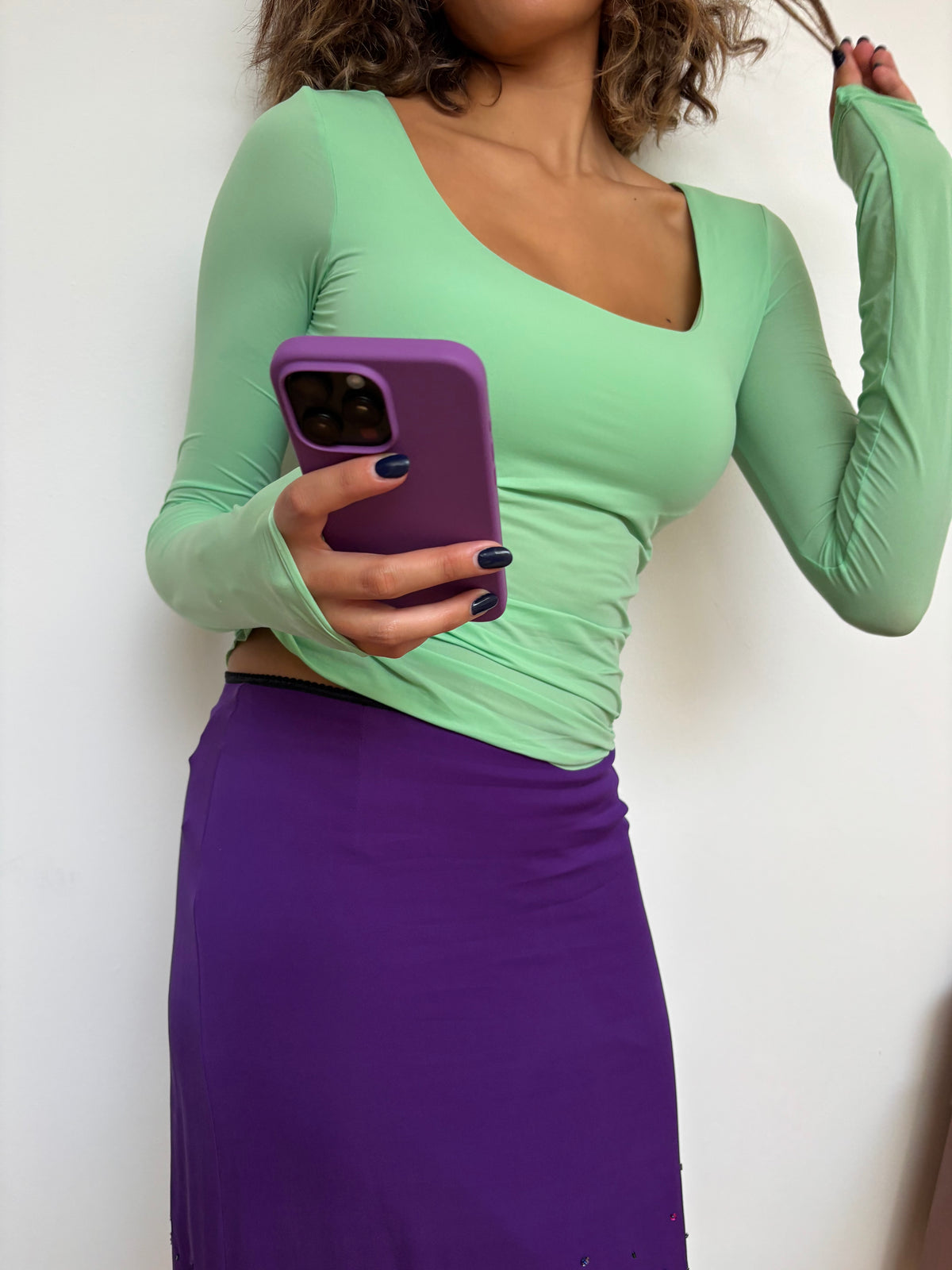 Max & Co Mint Long Sleeve Top