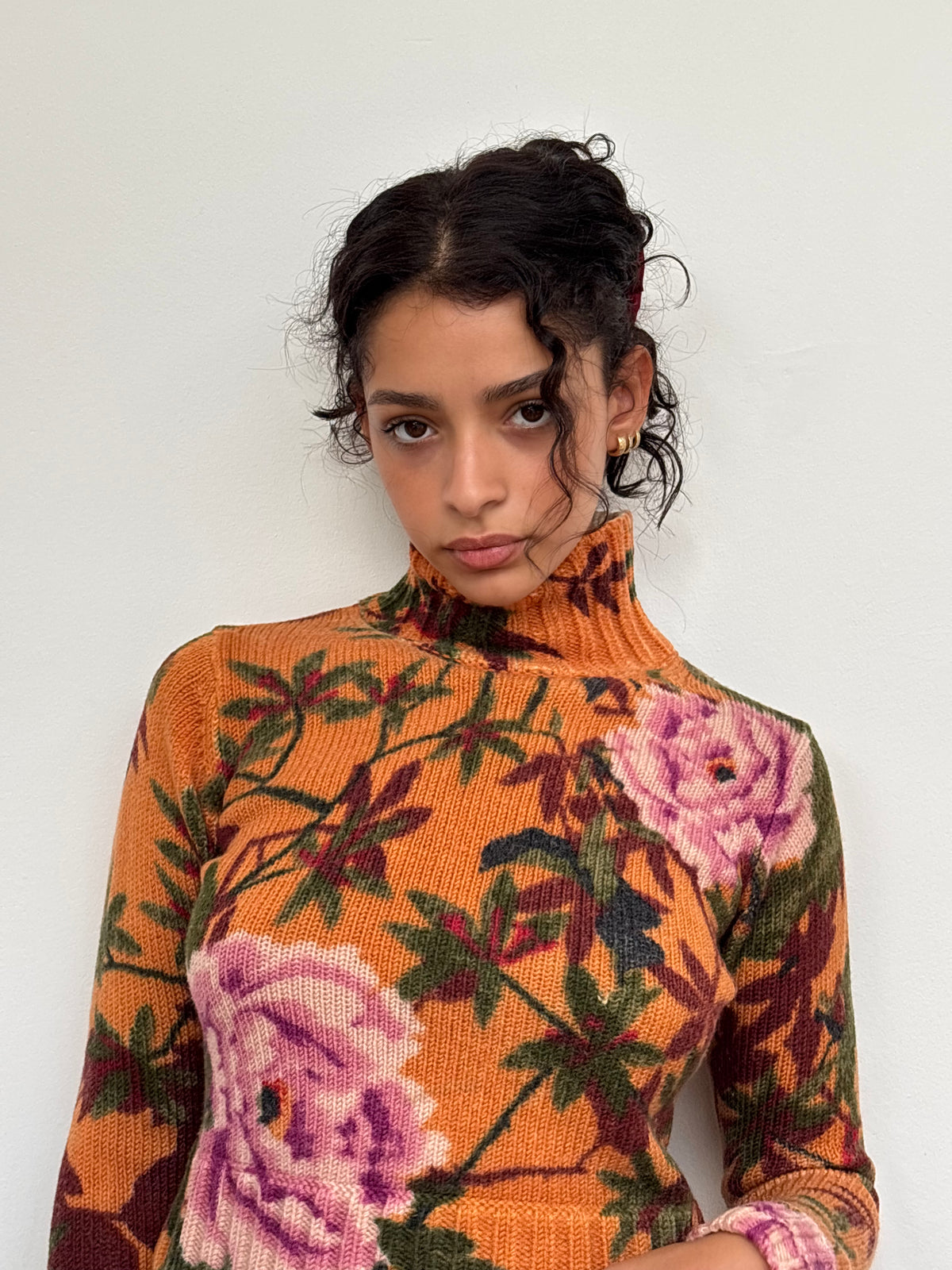 Kenzo Orange Floral Jumper