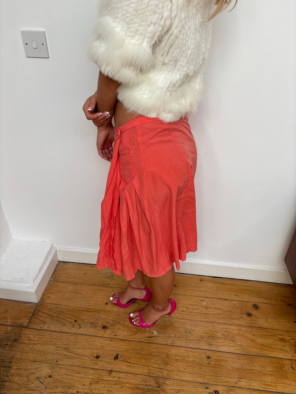 Mason's Orange Skirt Trouser Set