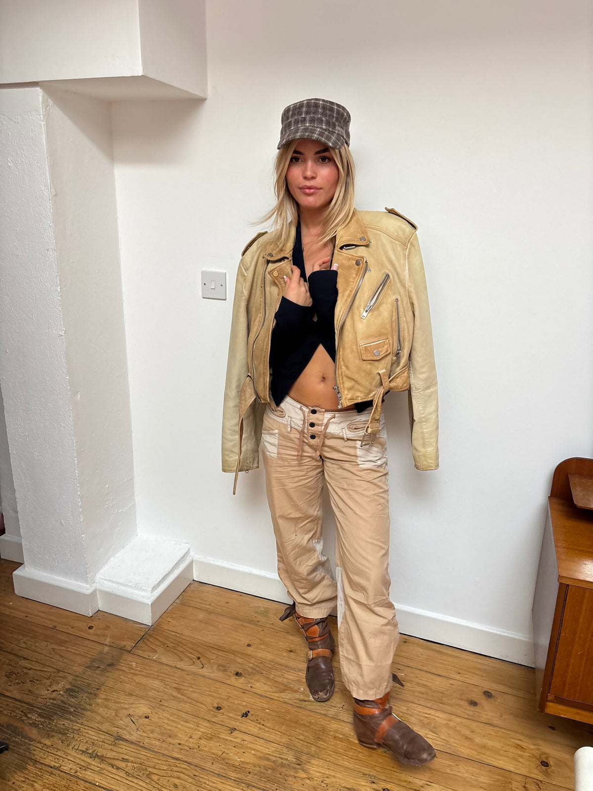 Firetrap Beige Cargo Trousers