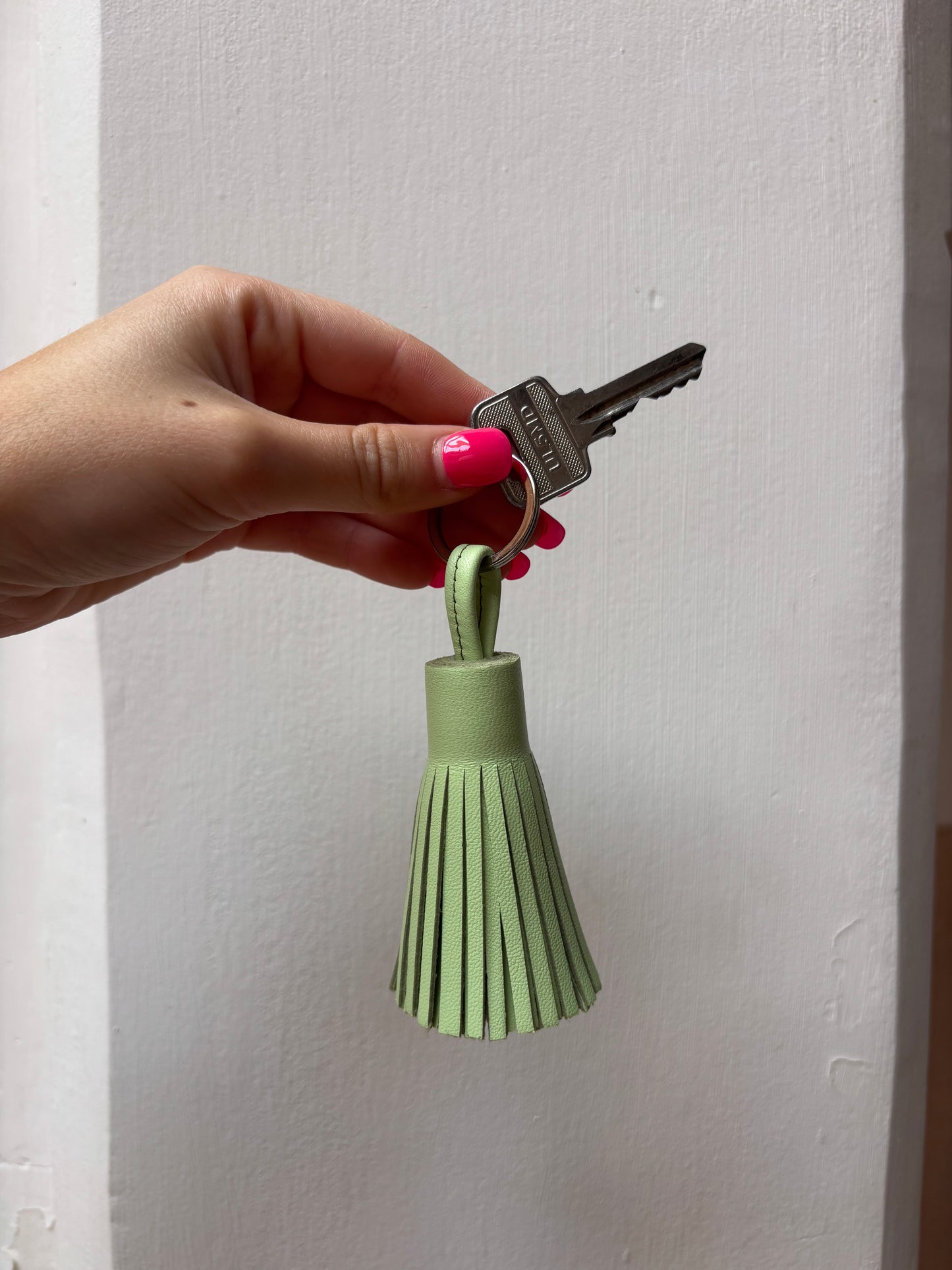Leather Tassel Keyring