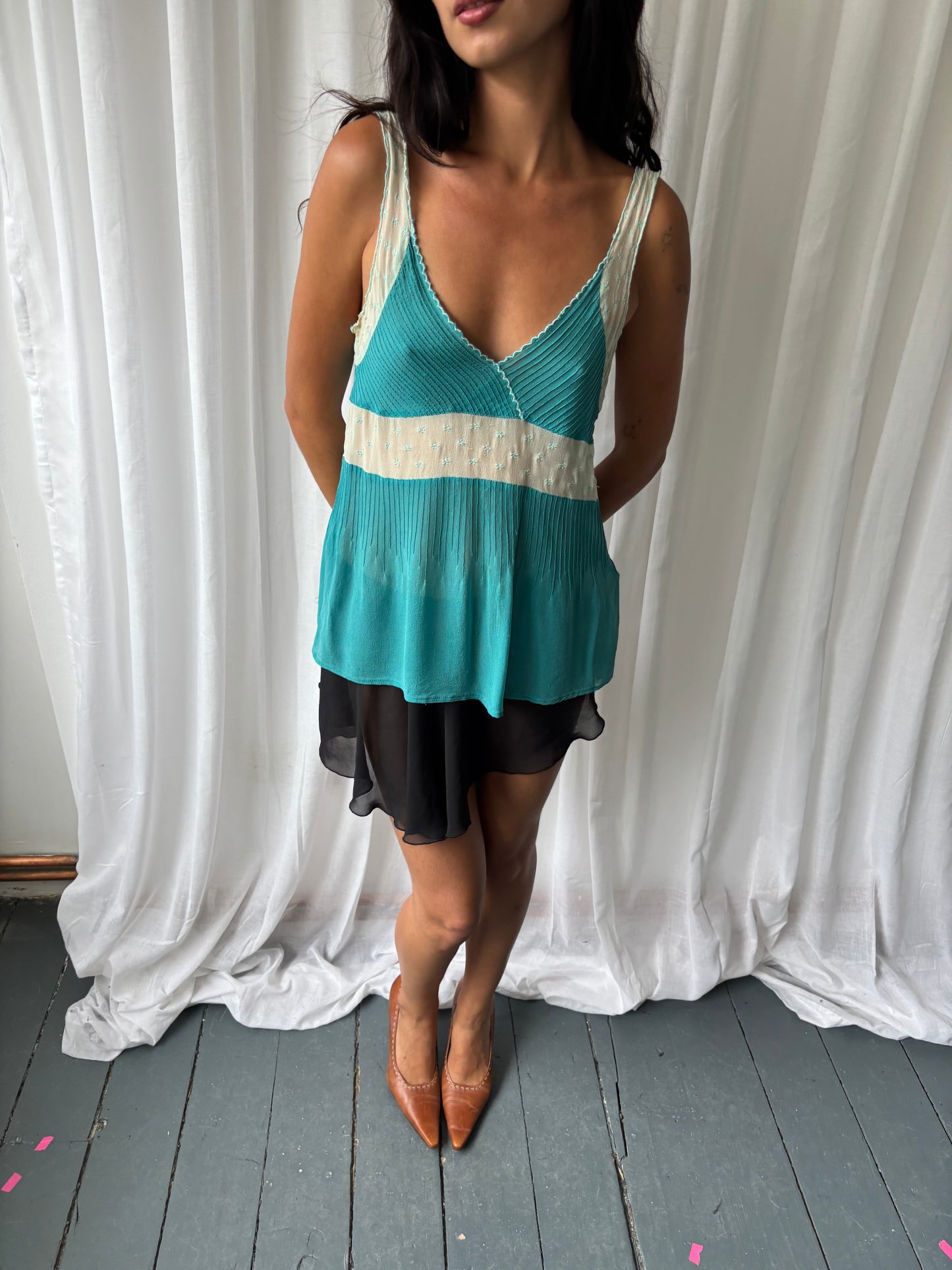 Fleur Wood Silk Top