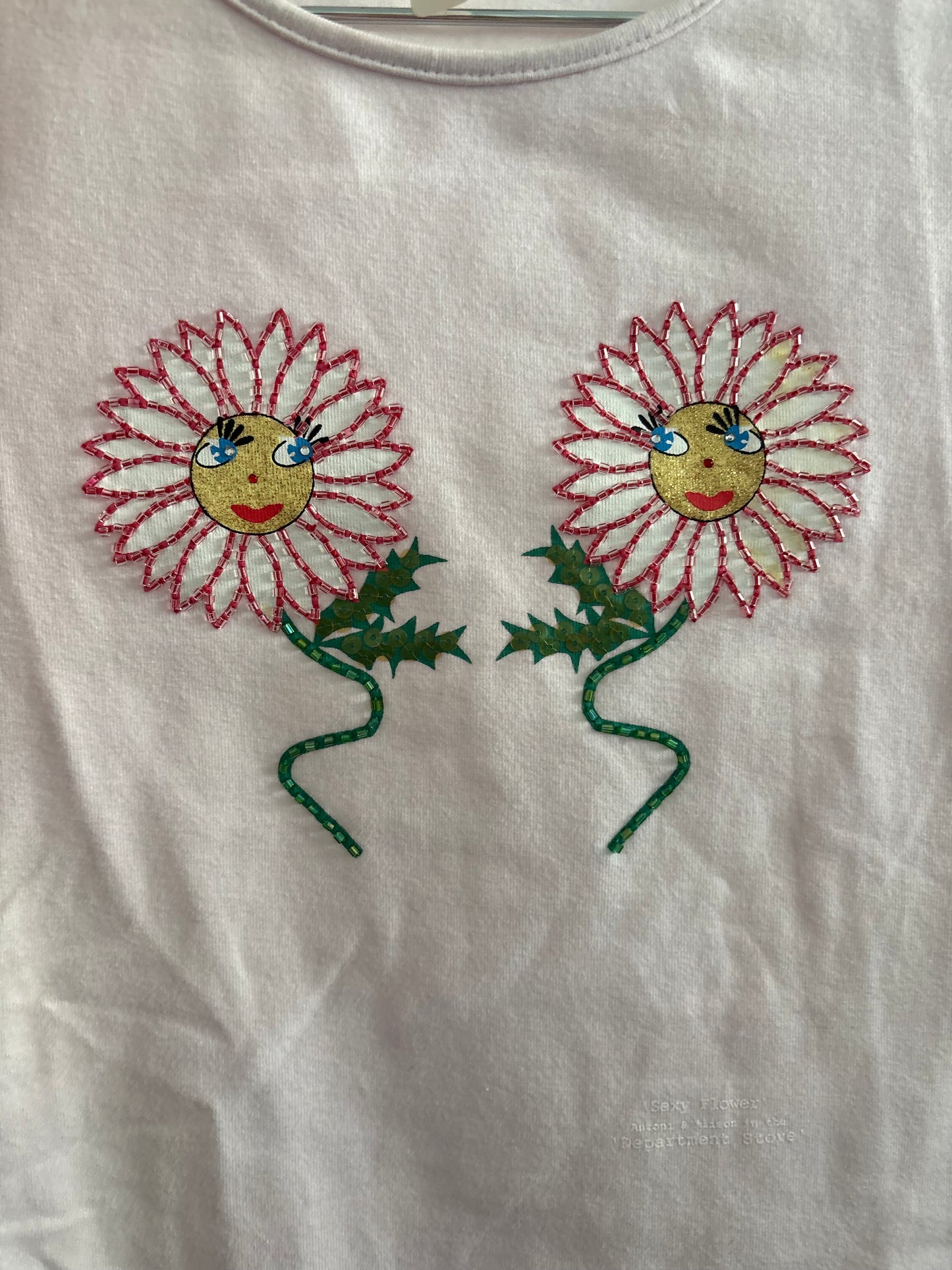 Antonio & Allison Pink Beaded T-shirt