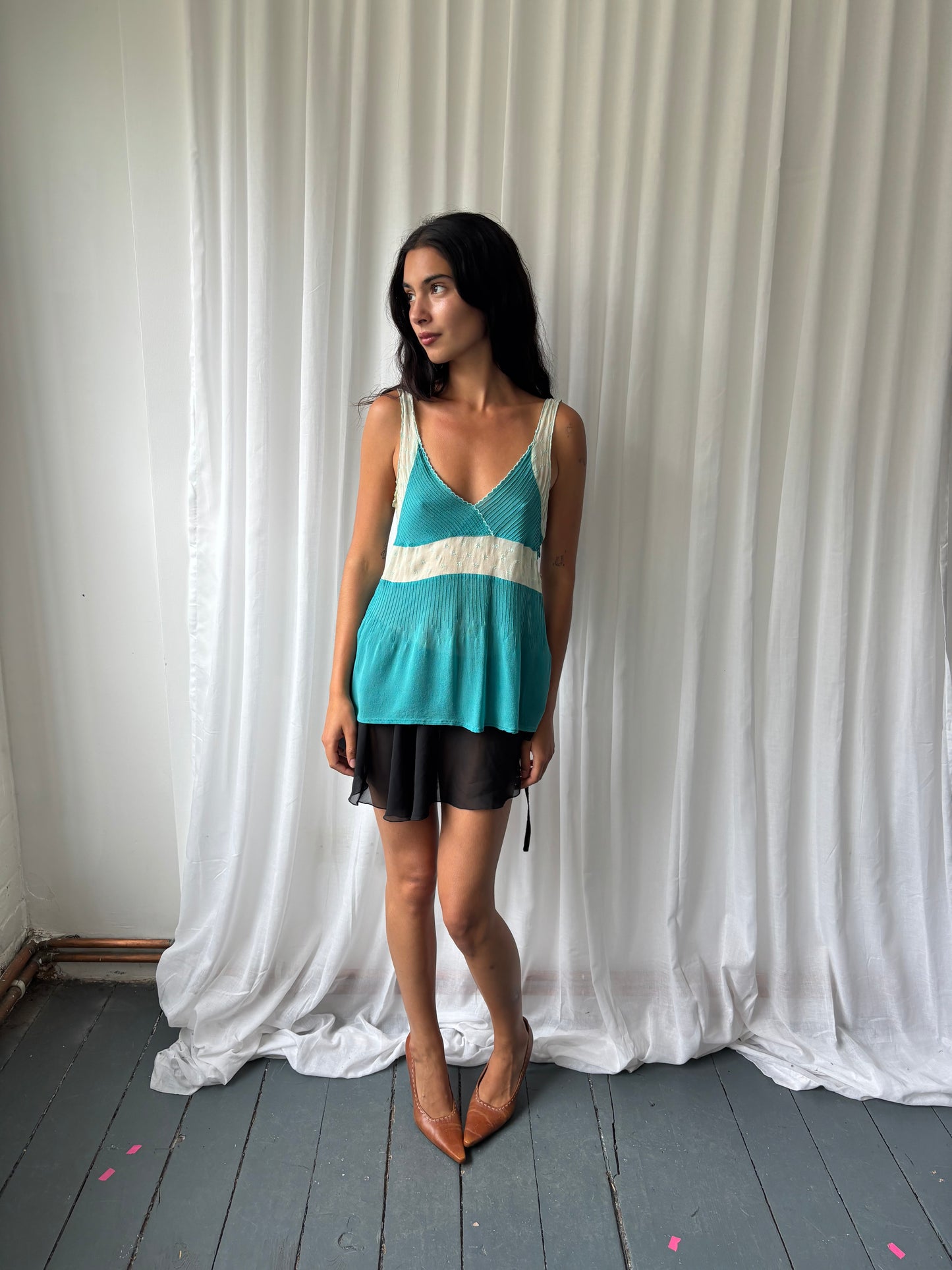 Fleur Wood Silk Top