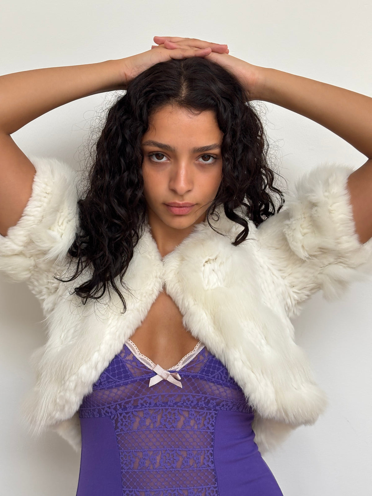 Vintage White Rabbit Bolero