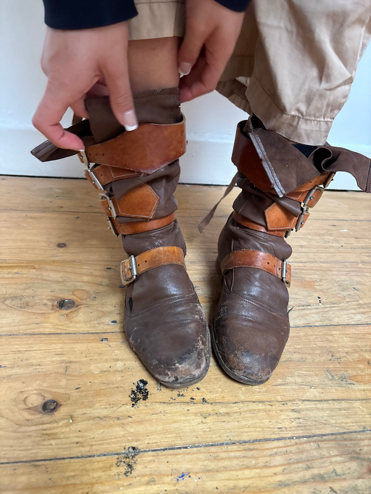 Vivienne Westwood Leather Pirate Boots