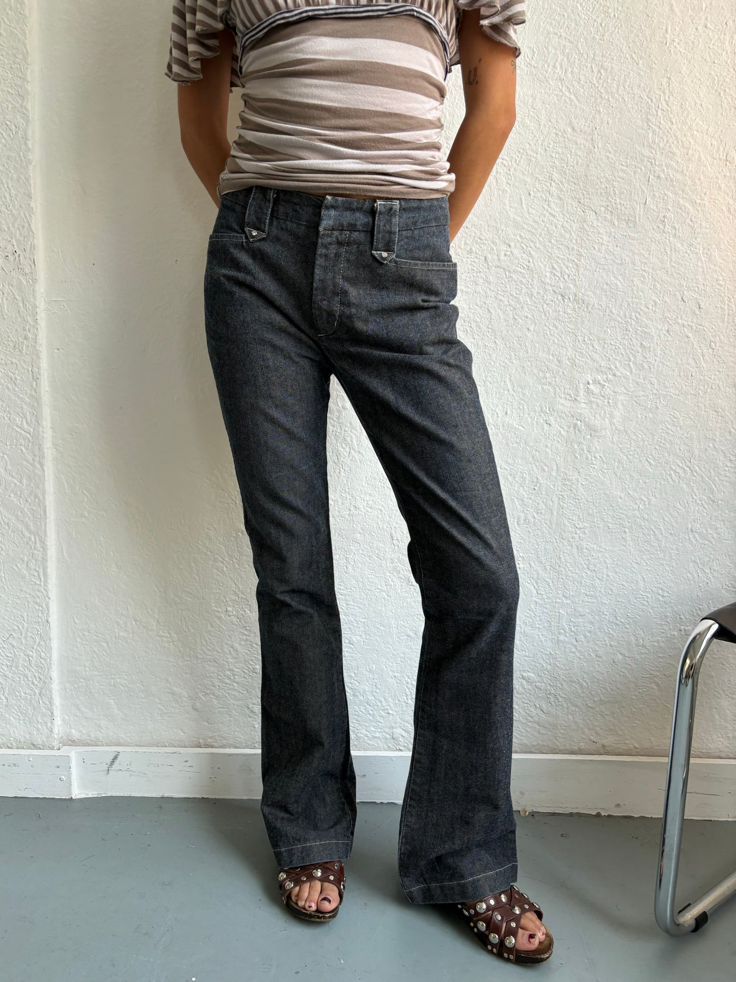 Liu Jo Dark Blue Bootleg Jeans