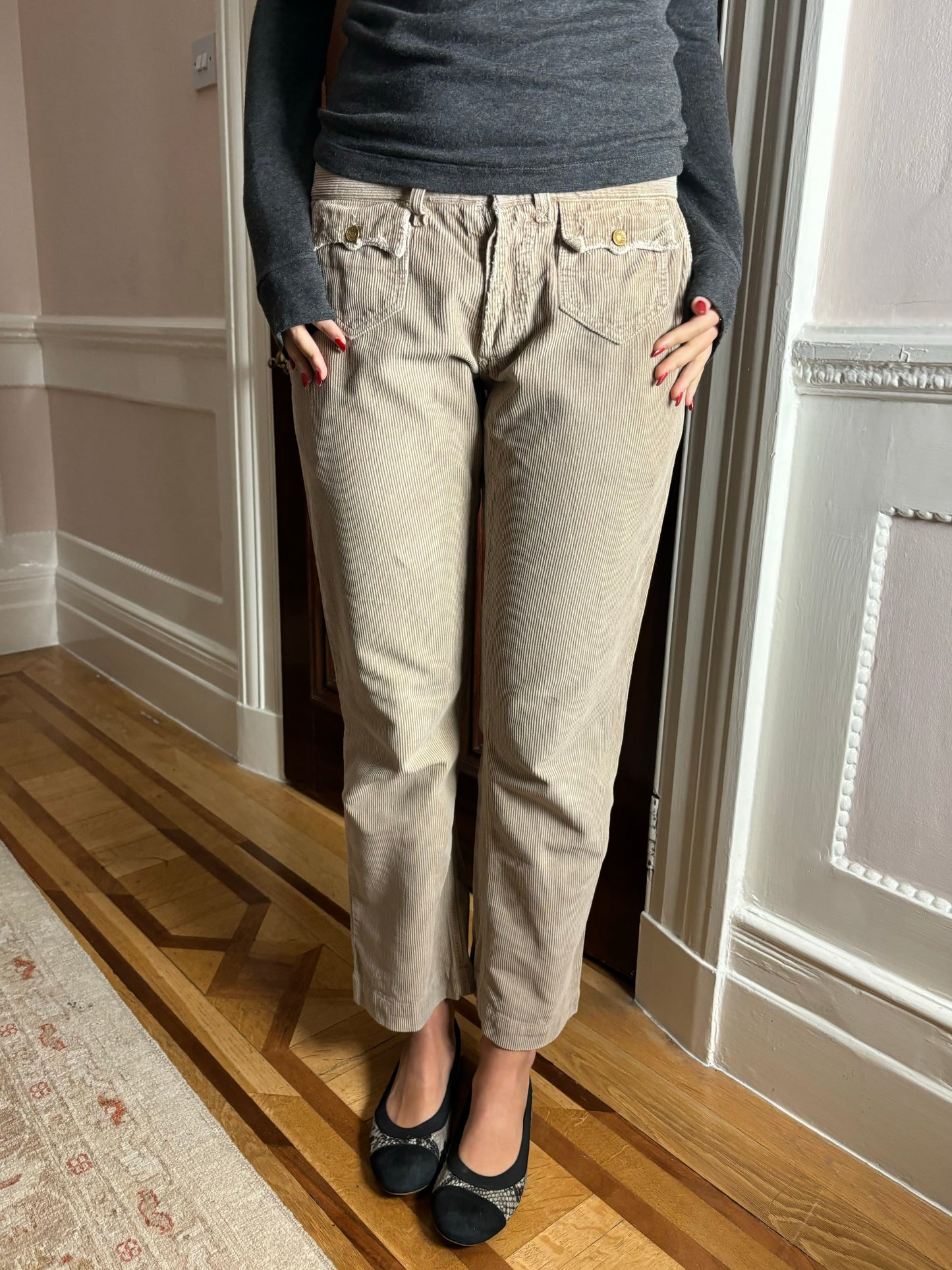 Dolce & Gabbana Beige Cord Trousers