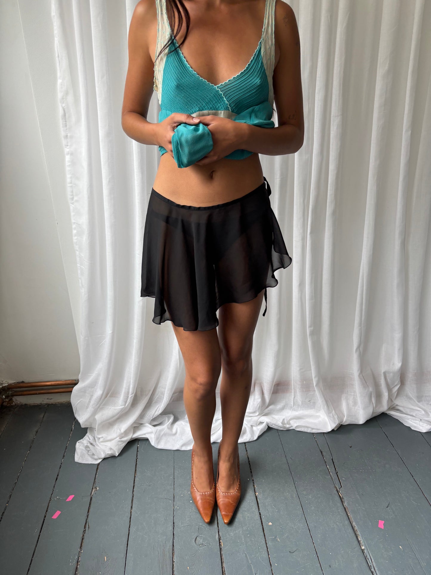 Black Ballet Wrap Skirt