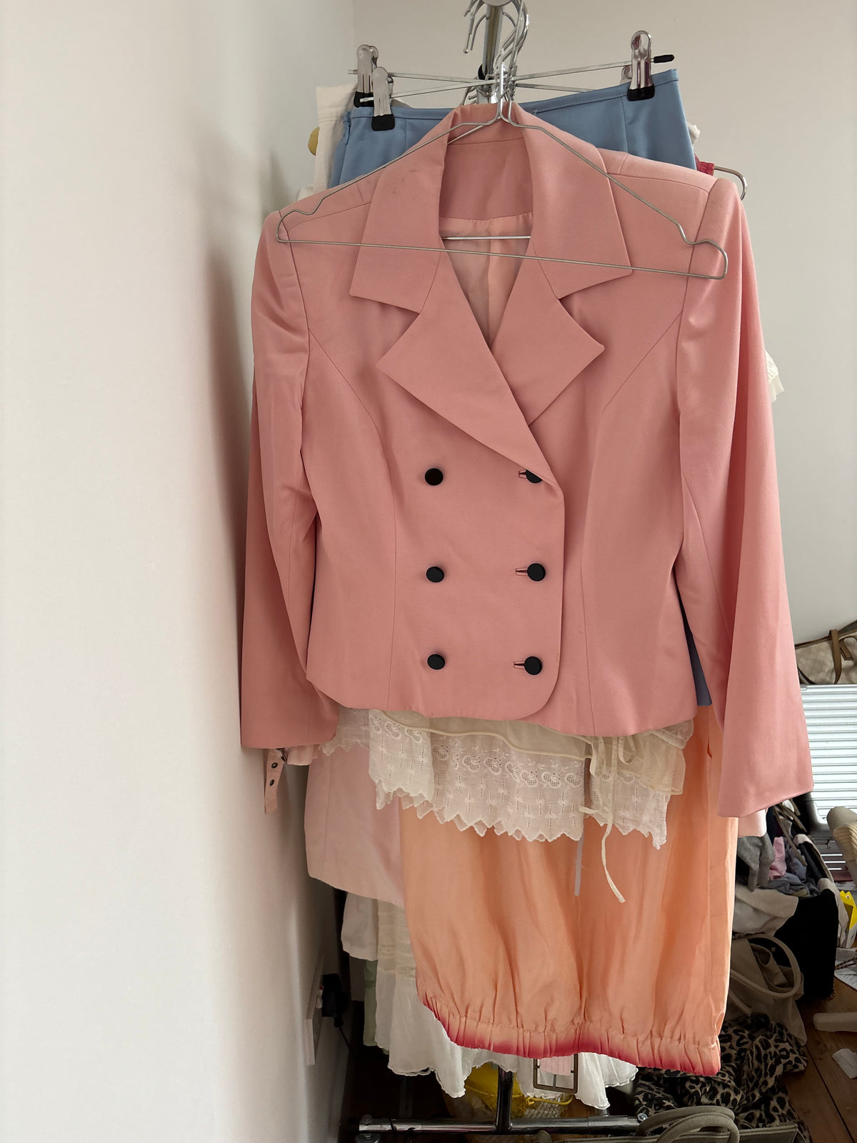 David Hayes Pink 80s Jacket