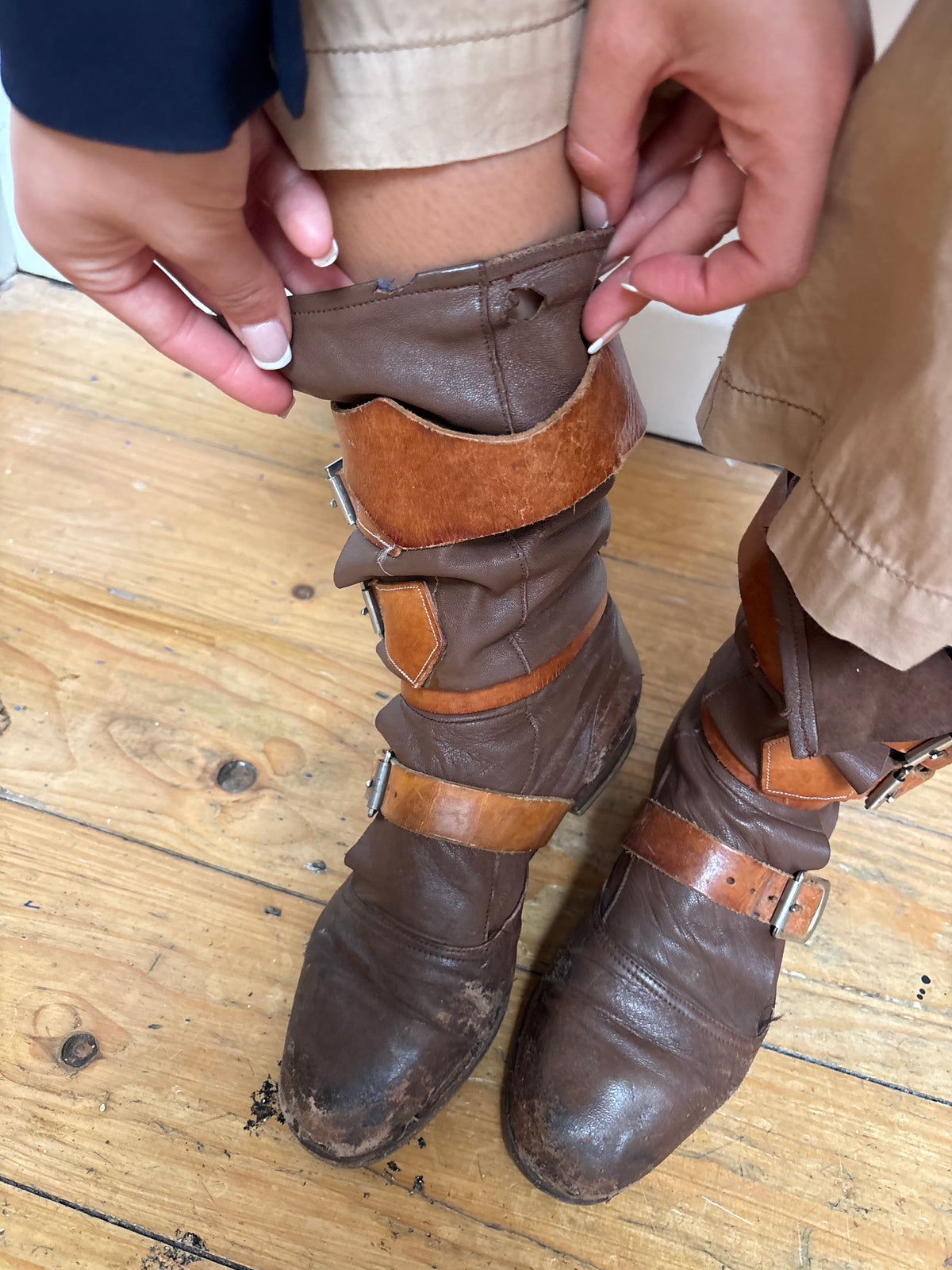 Vivienne Westwood Leather Pirate Boots