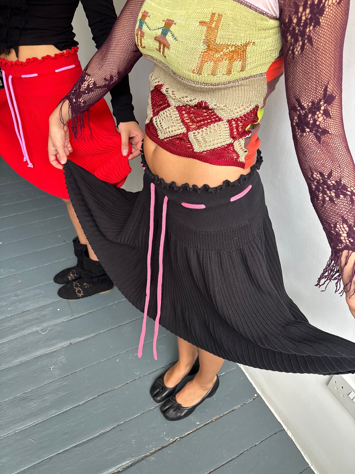 Sonia Rykiel Black Knit Skirt