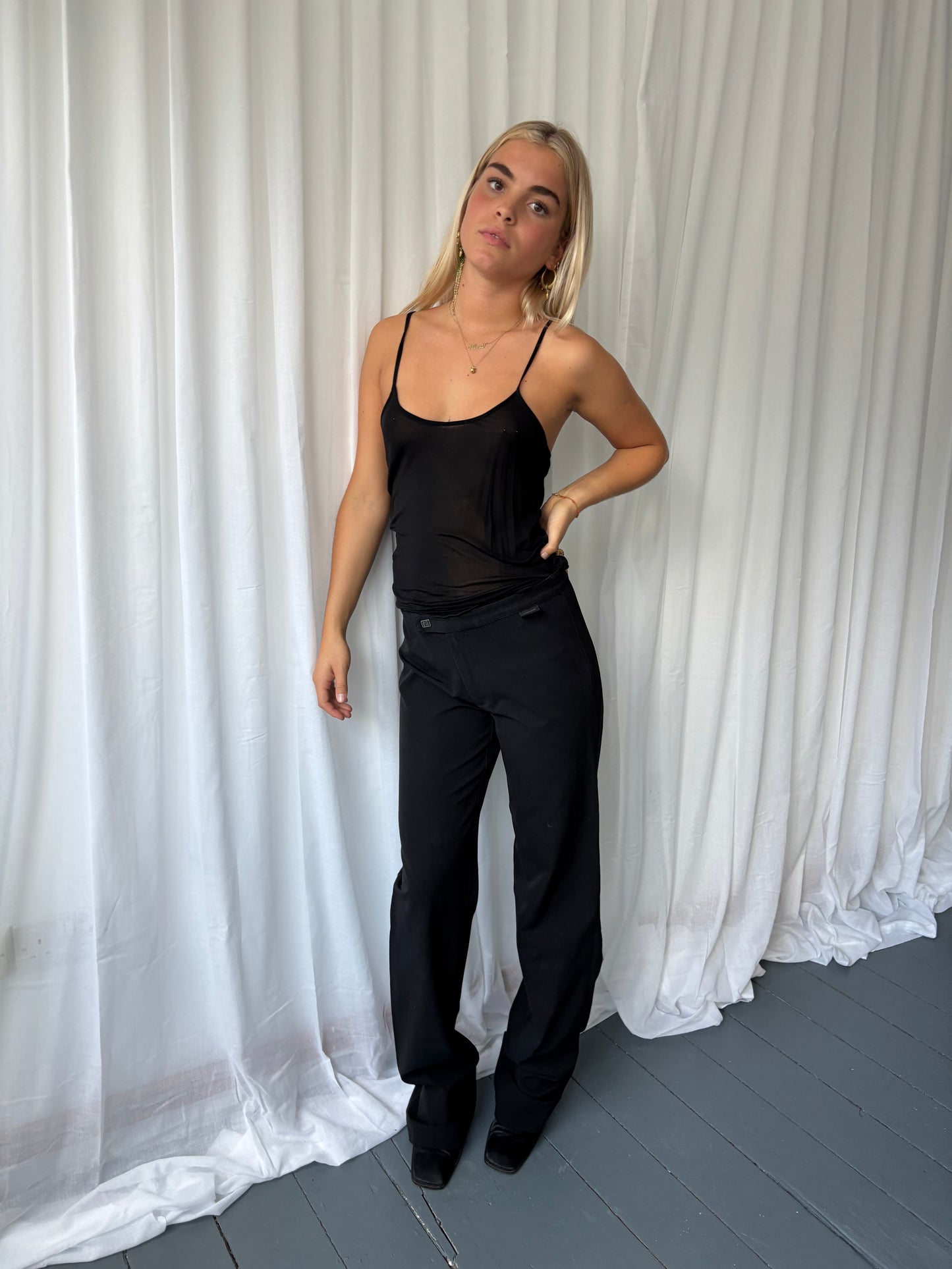 Versace 00s Black Trousers