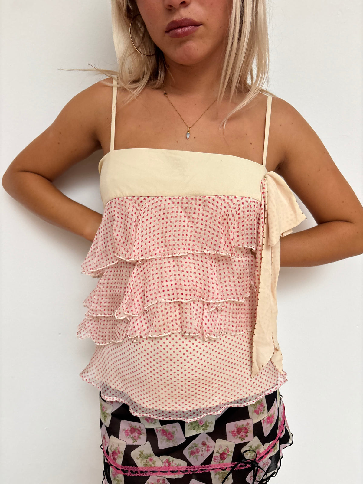 Temperley Polka Dot Silk Cami