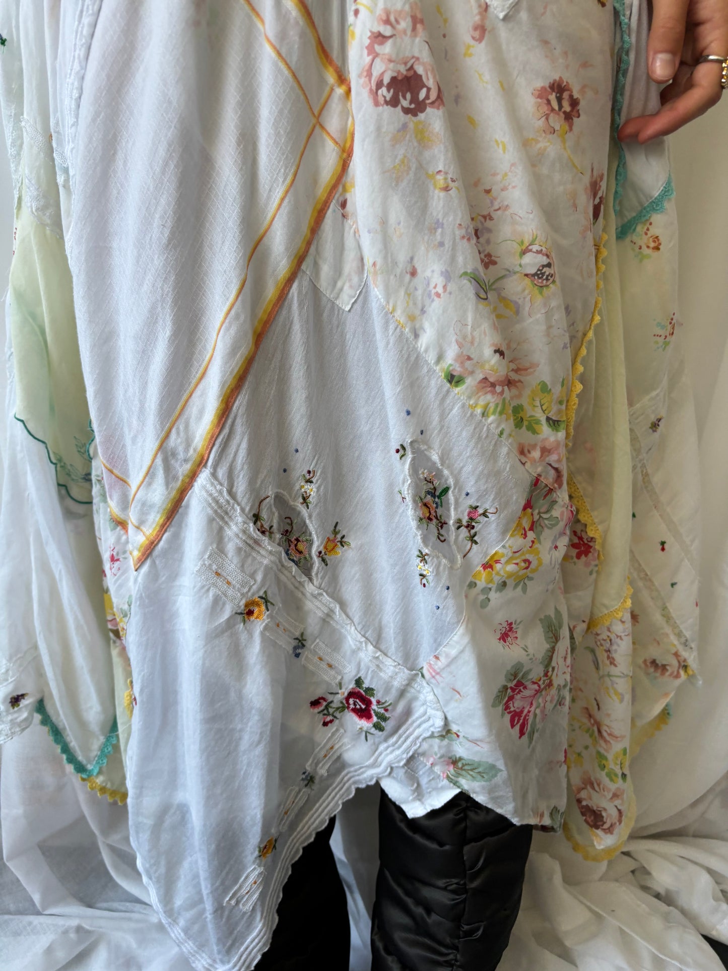 Ralph Lauren White Patchwork Skirt
