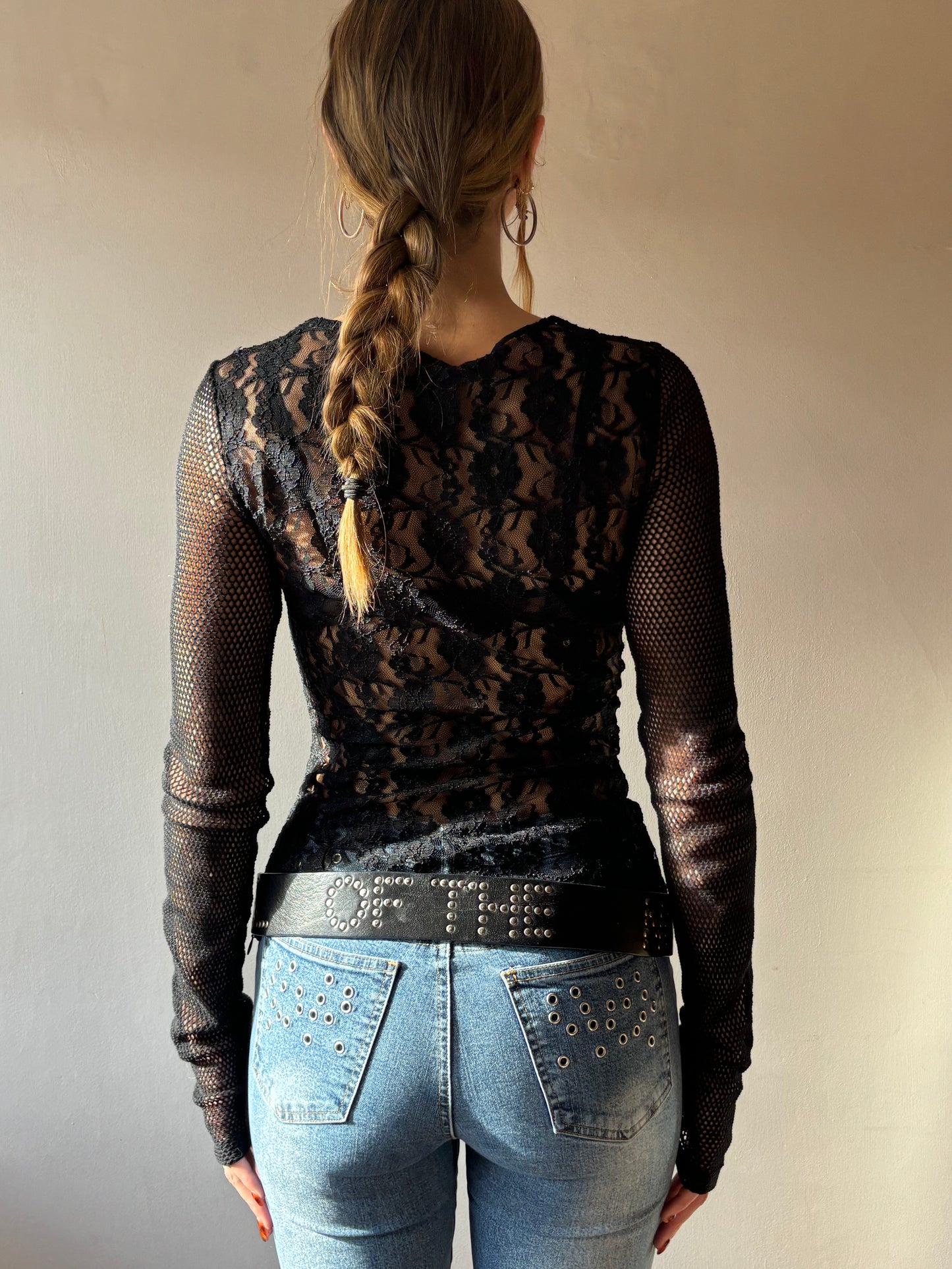 D&G Black Lace Top