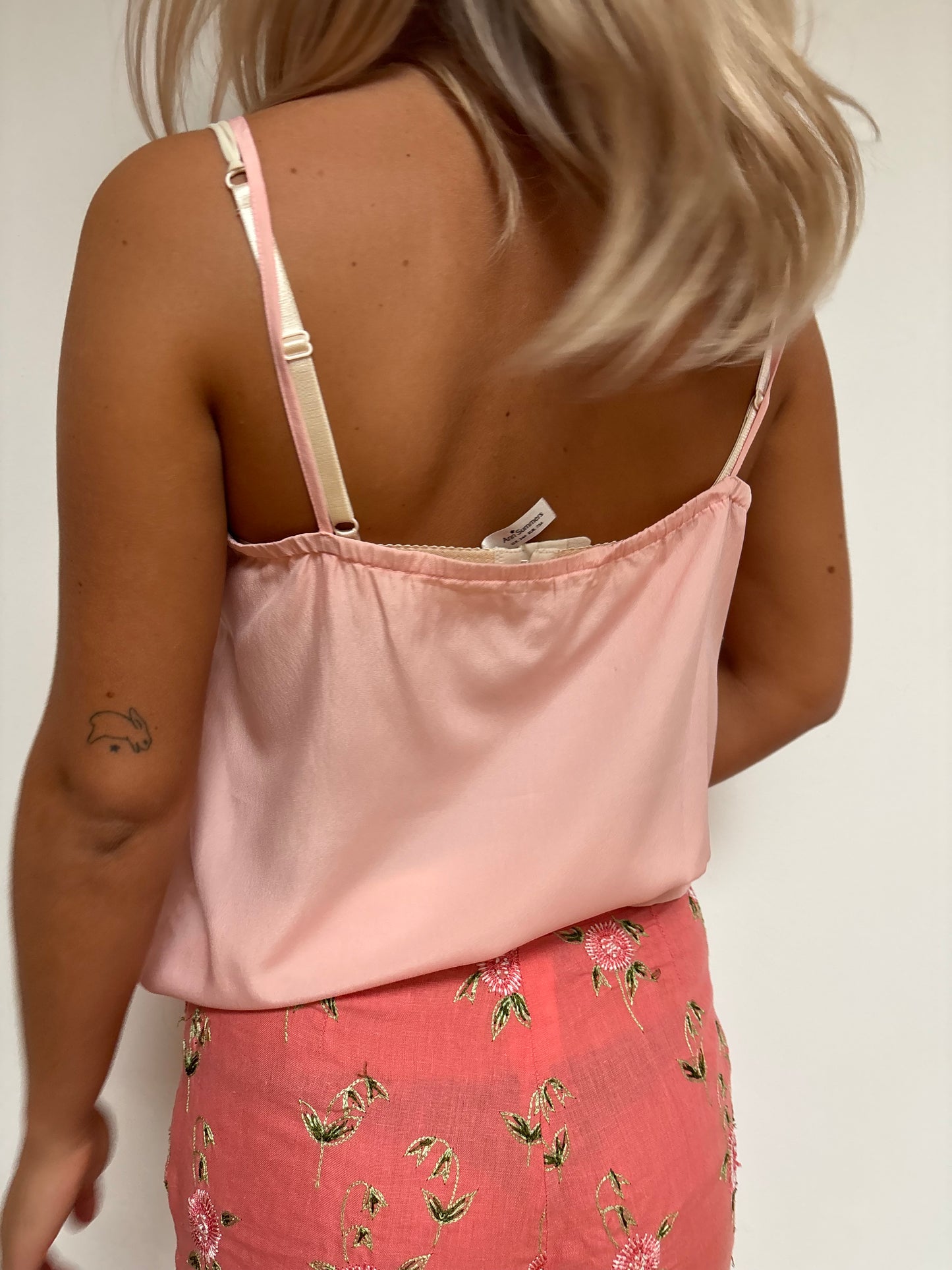 Vintage Peach Silk Cami