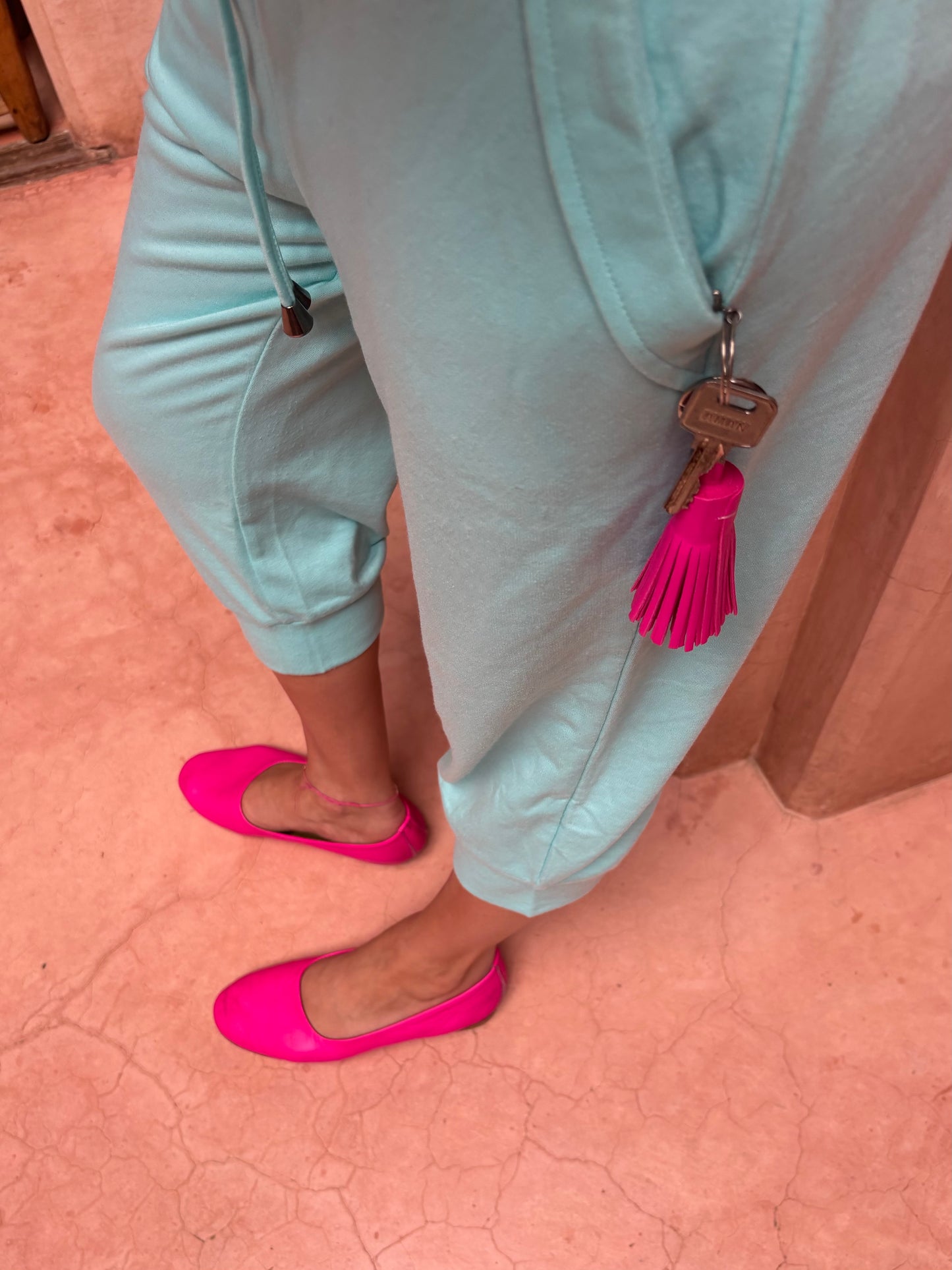 Leather Tassel Keyring