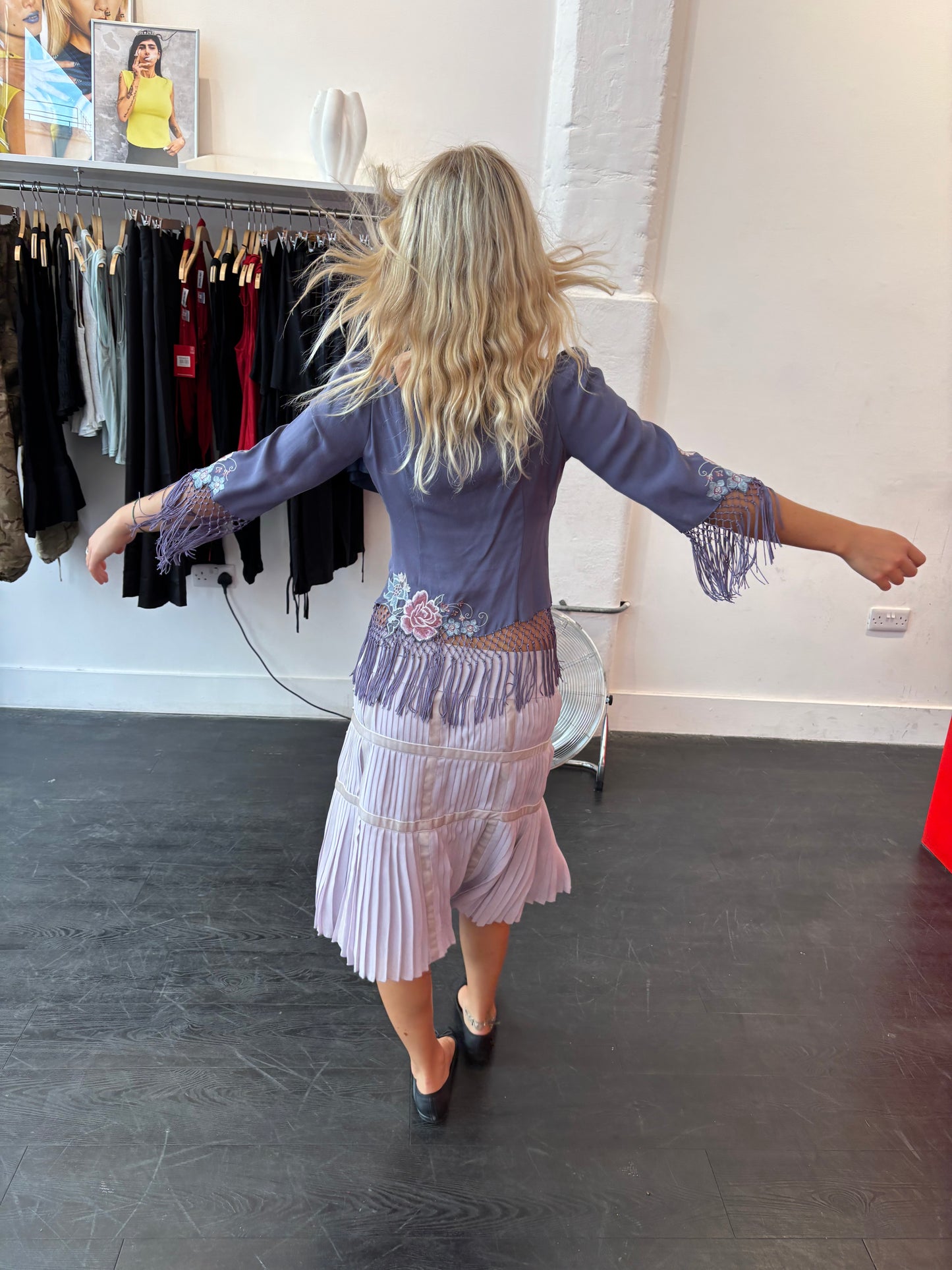 Jesire Lilac Silk Skirt