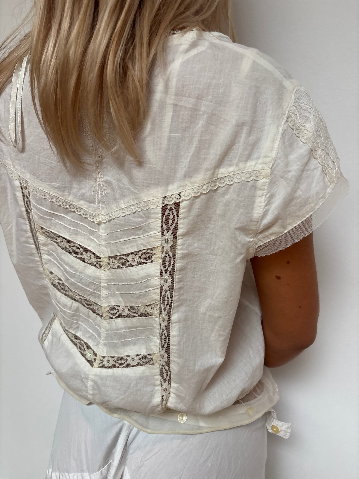River Island White Milkmaid Top