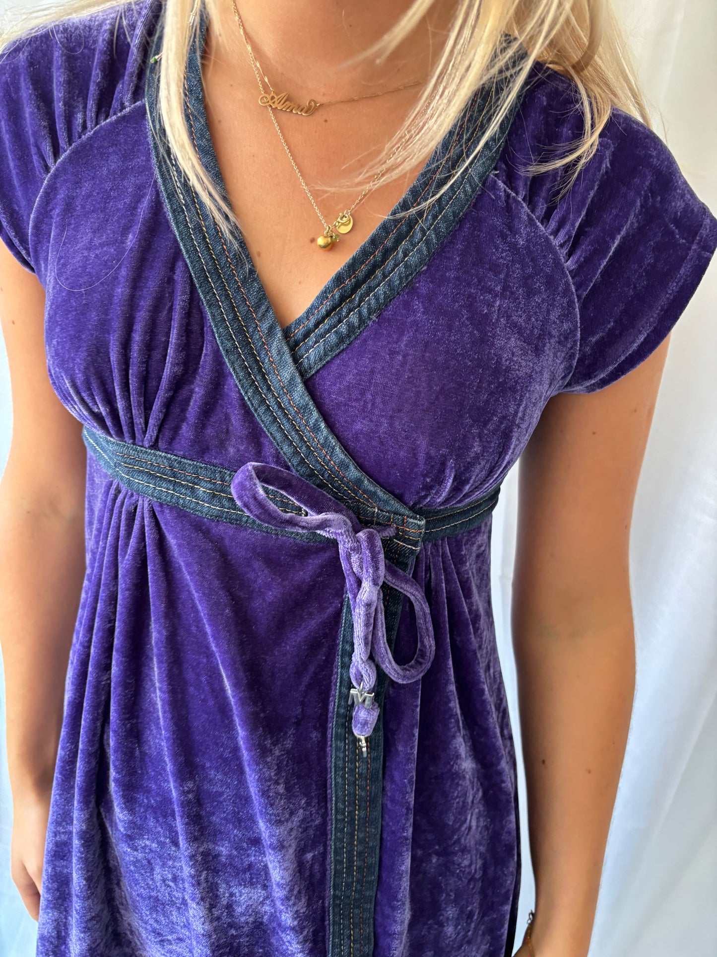 Miss Sixty Purple Velvet Top