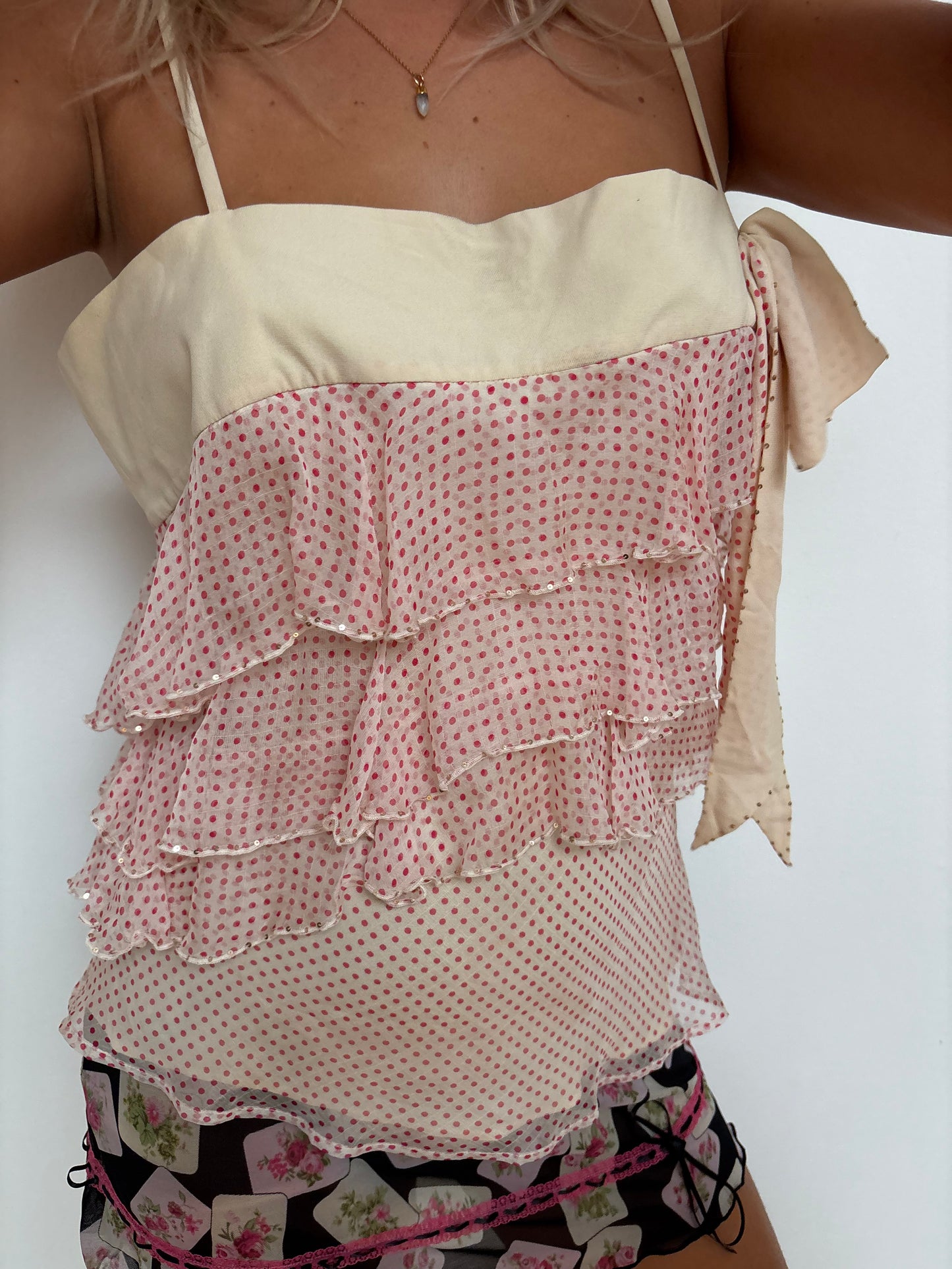 Temperley Polka Dot Silk Cami