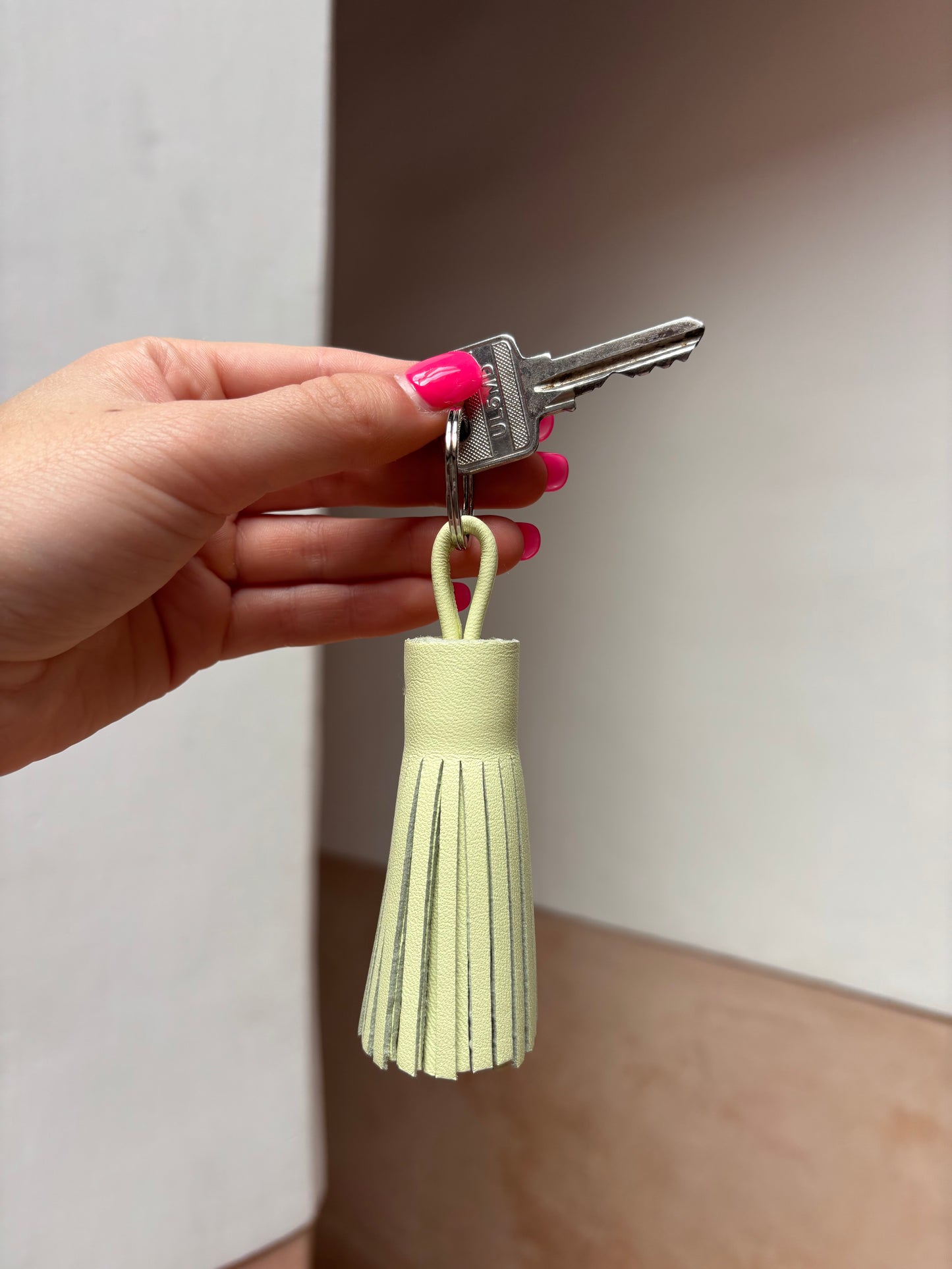 Leather Tassel Keyring