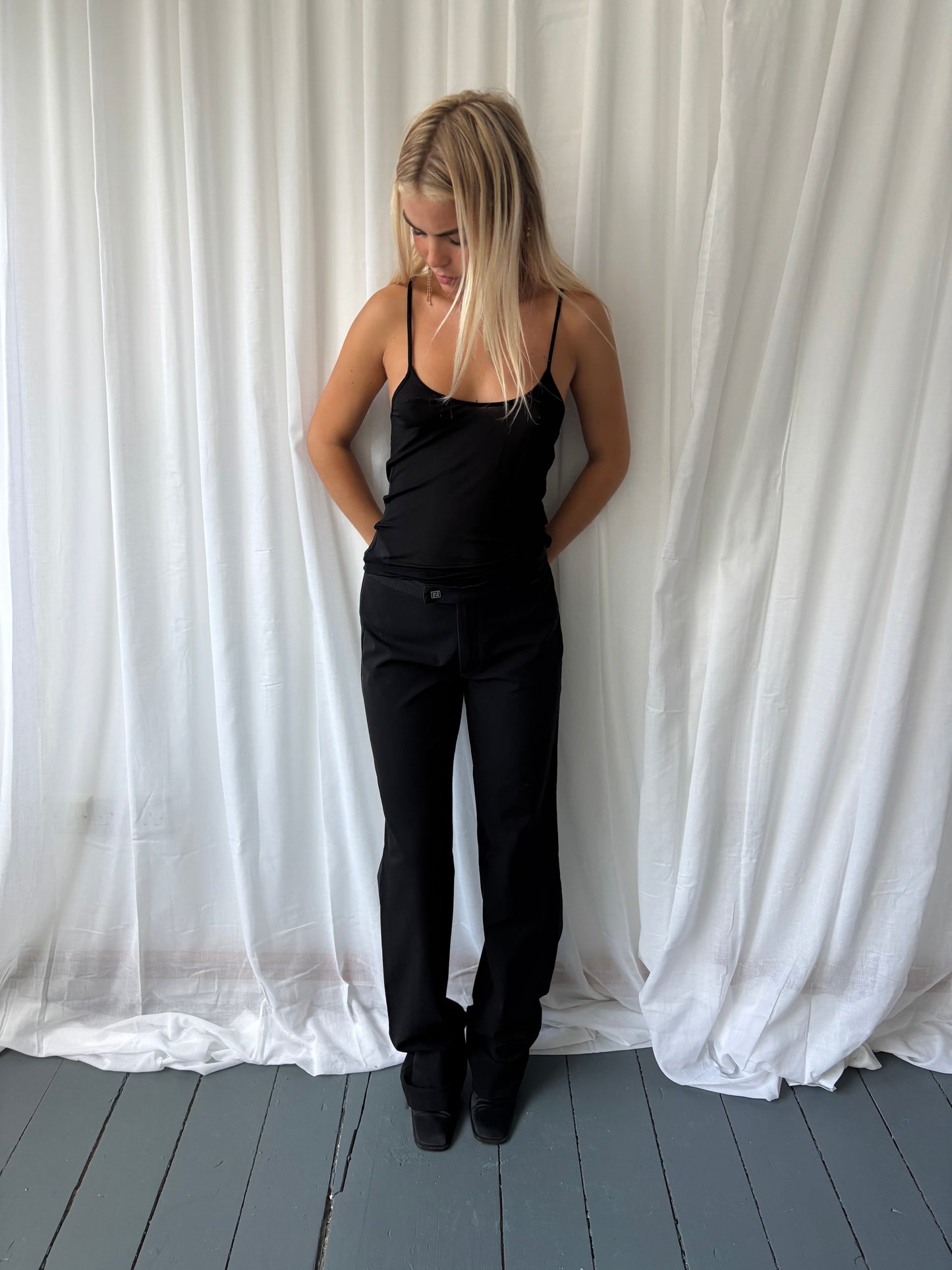Versace 00s Black Trousers