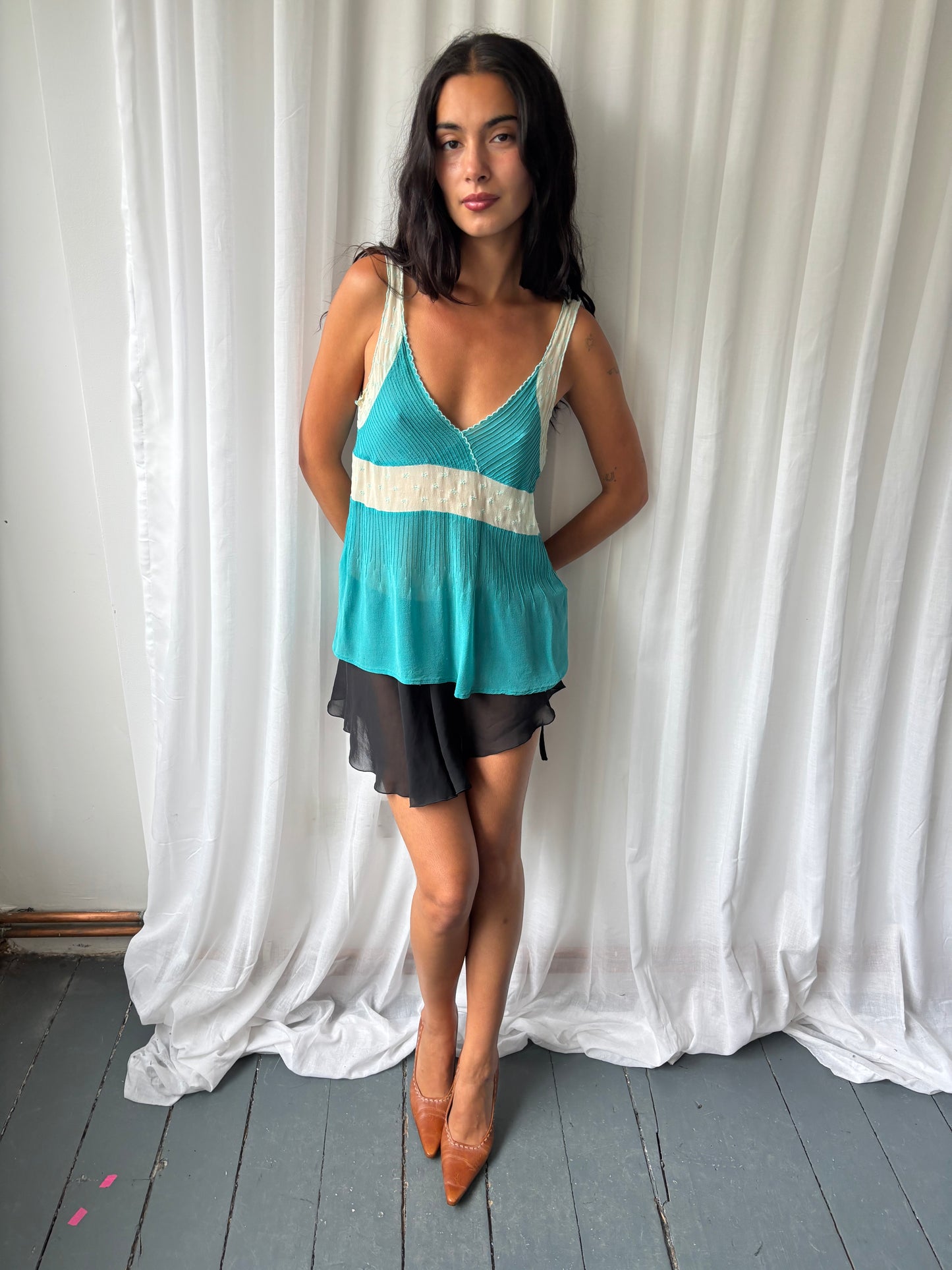 Fleur Wood Silk Top