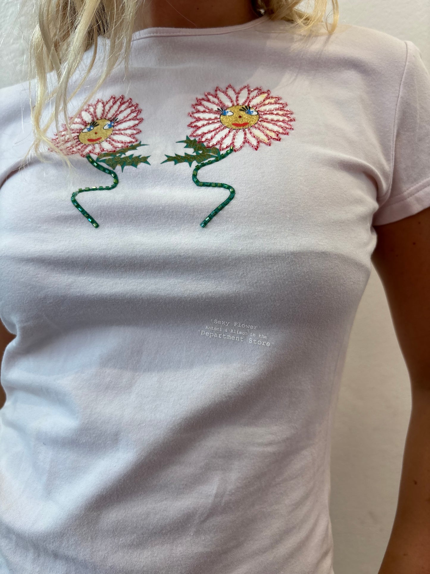 Antonio & Allison Pink Beaded T-shirt