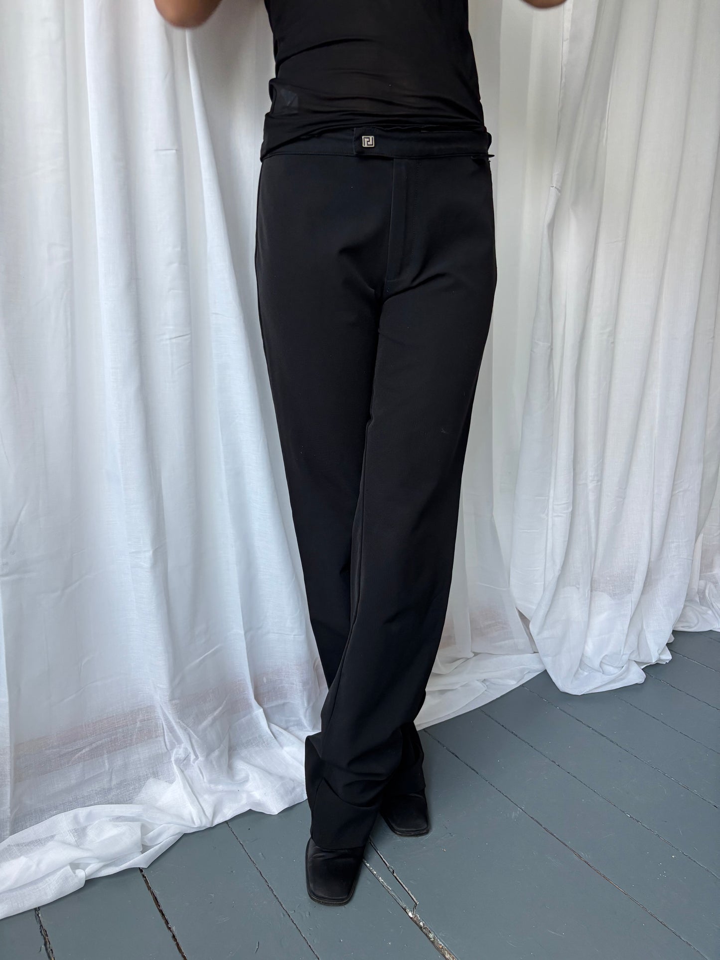 Versace 00s Black Trousers