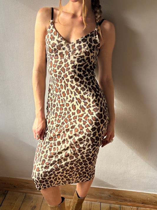 Kookai Leopard Midi Dress