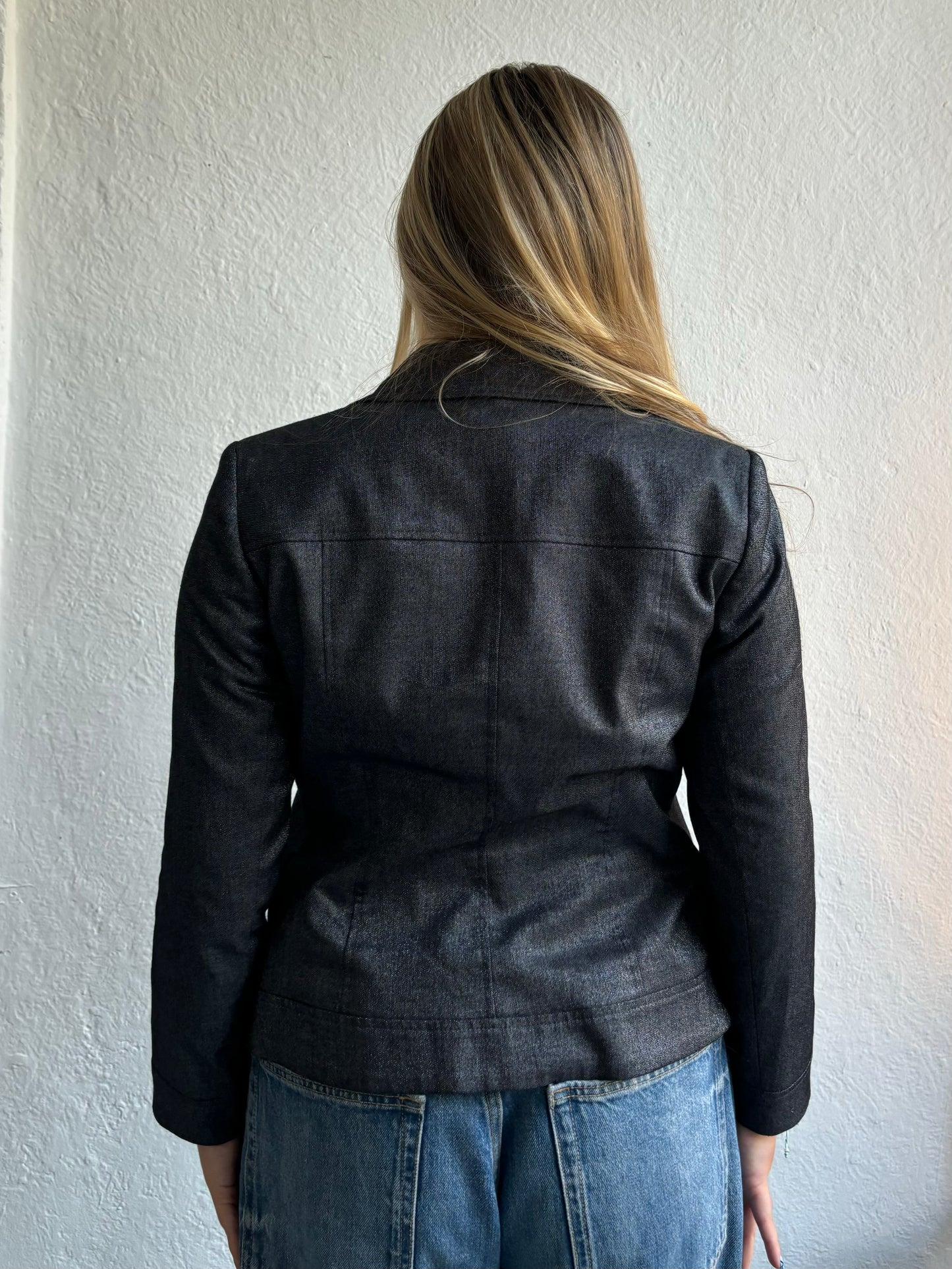 Precis Petite Metallic Charcoal Jacket