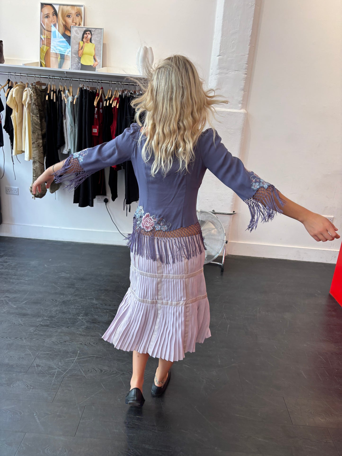 Jesire Lilac Silk Skirt