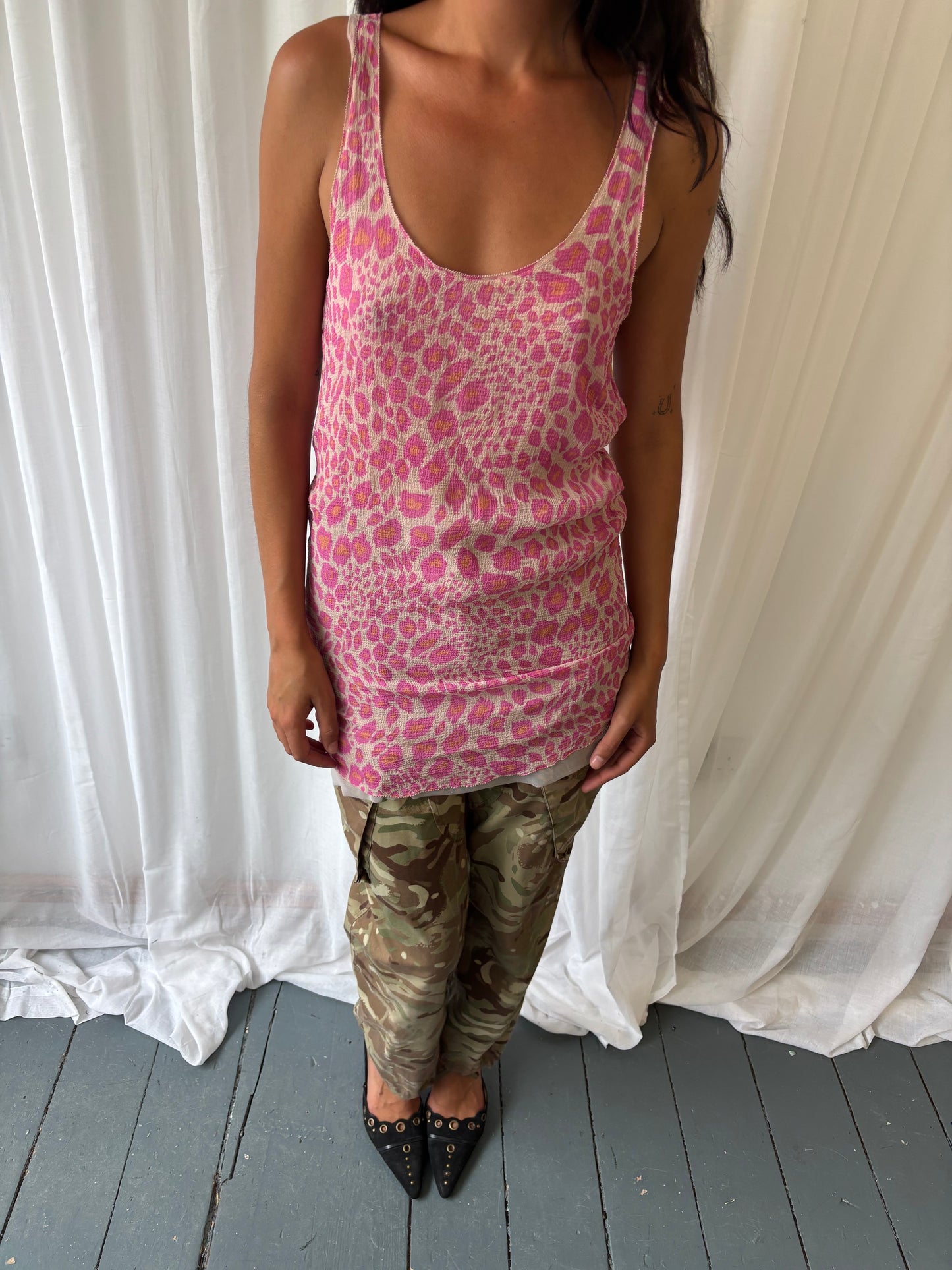 Malene Birger Pink Leopard Dress