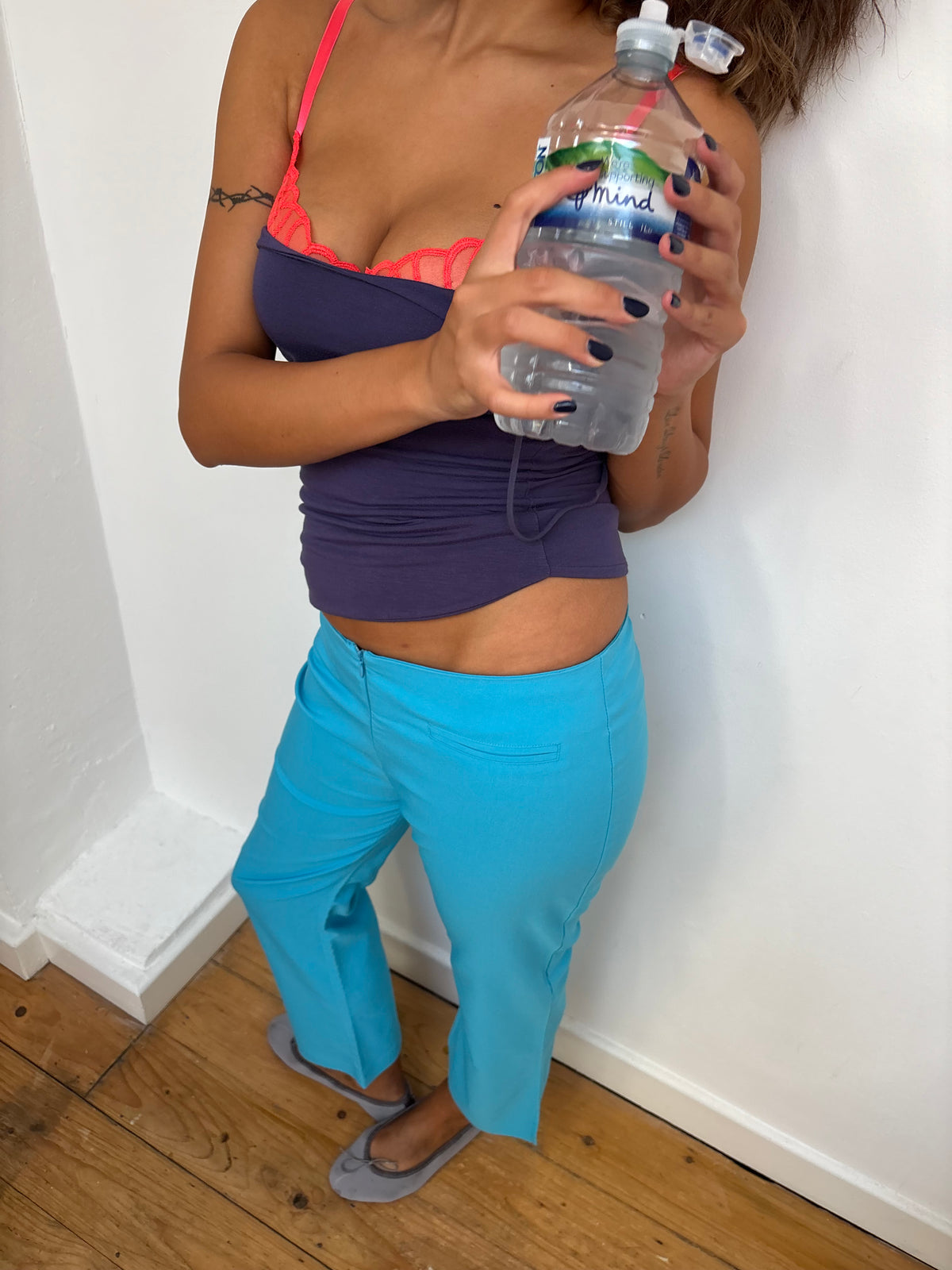 Pilot Turquoise Cropped Trousers