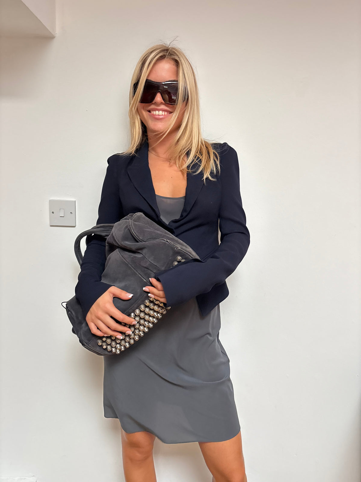 Alexander Wang Suede Rocco Bag