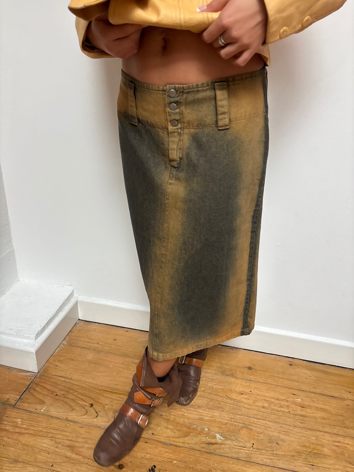 Agencia Denim Midi Skirt