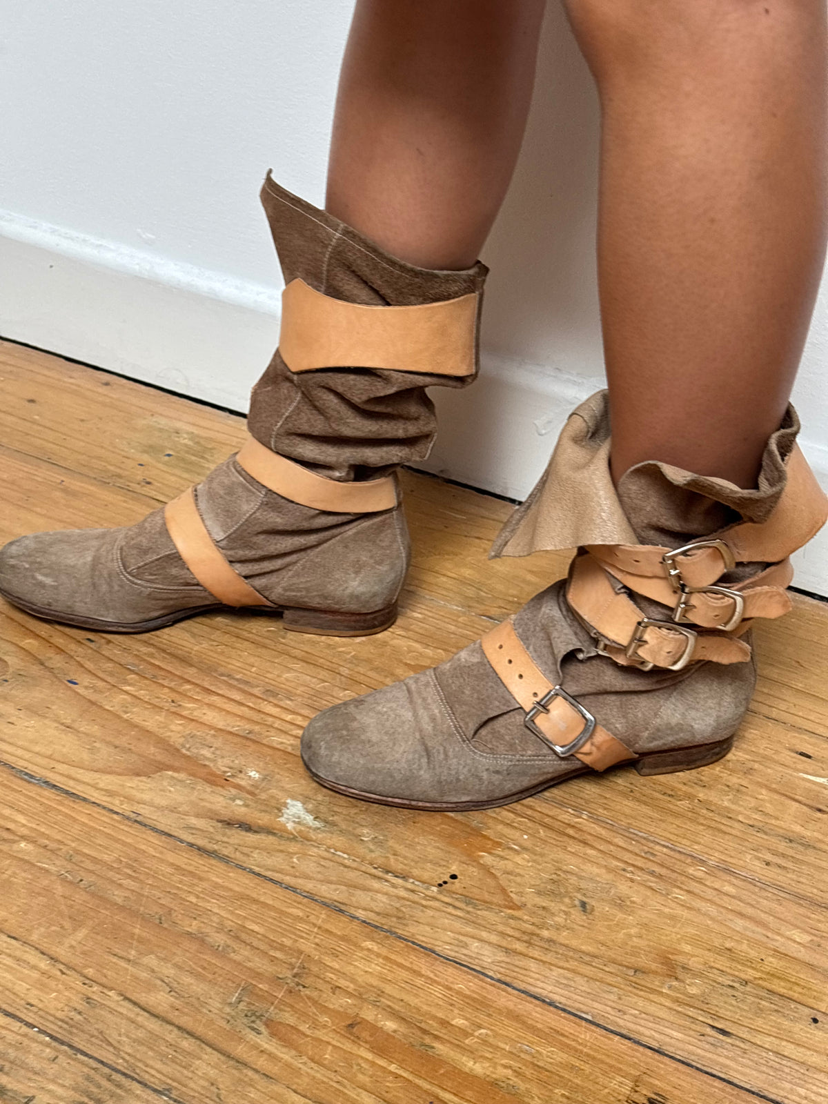 Vivienne Westwood Suede Pirate Boots