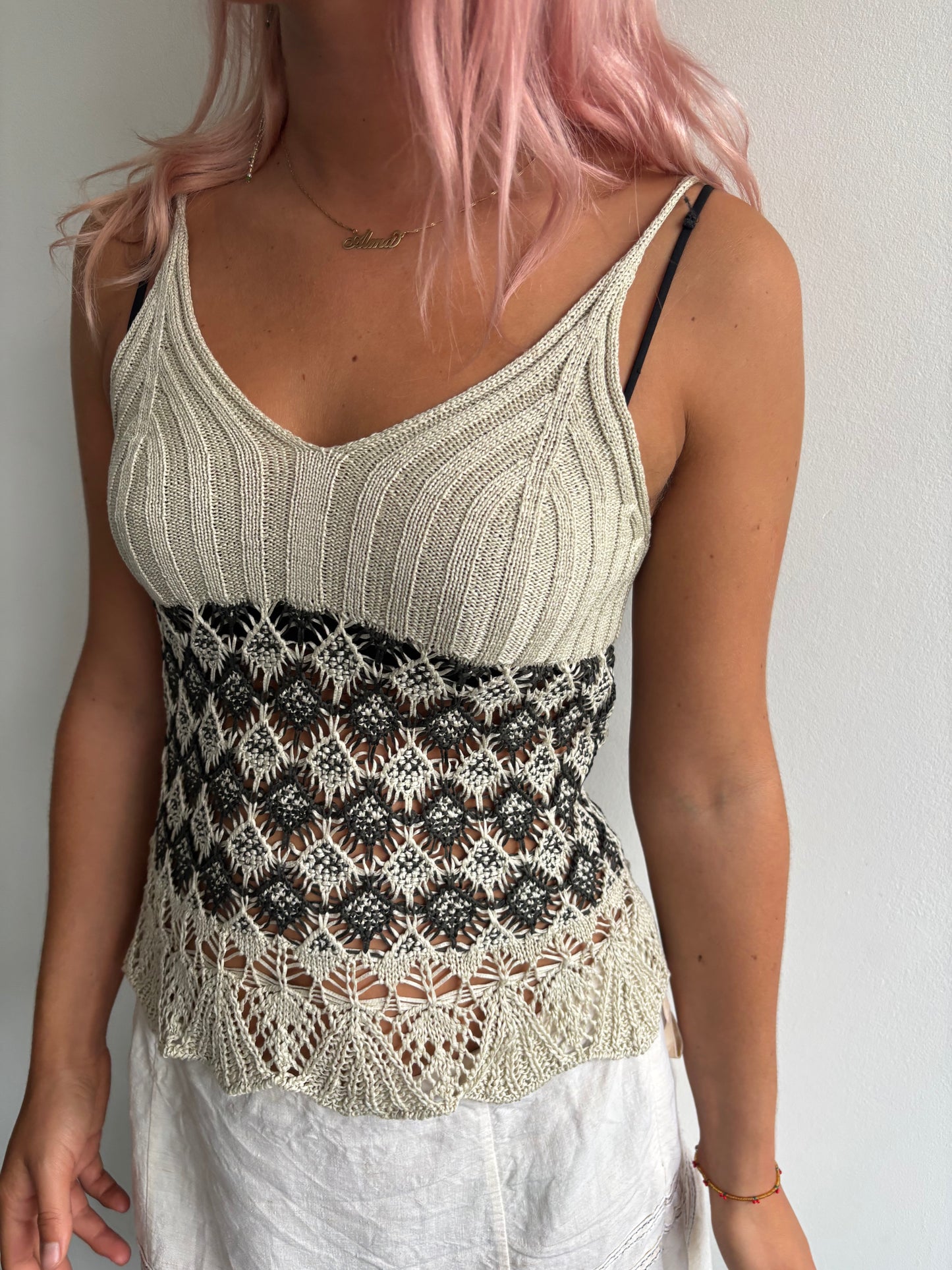 Marc Cain Beige Knit Vest