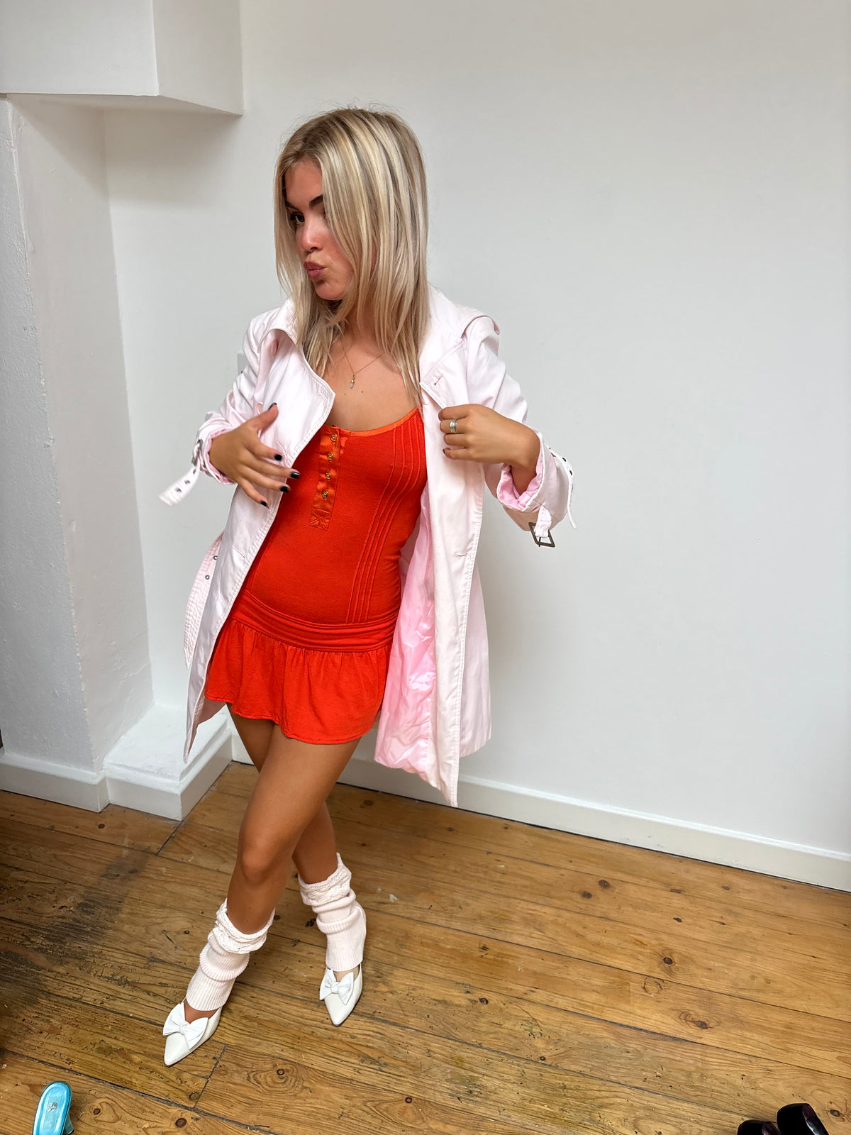 Marciano Orange Racer Back Top