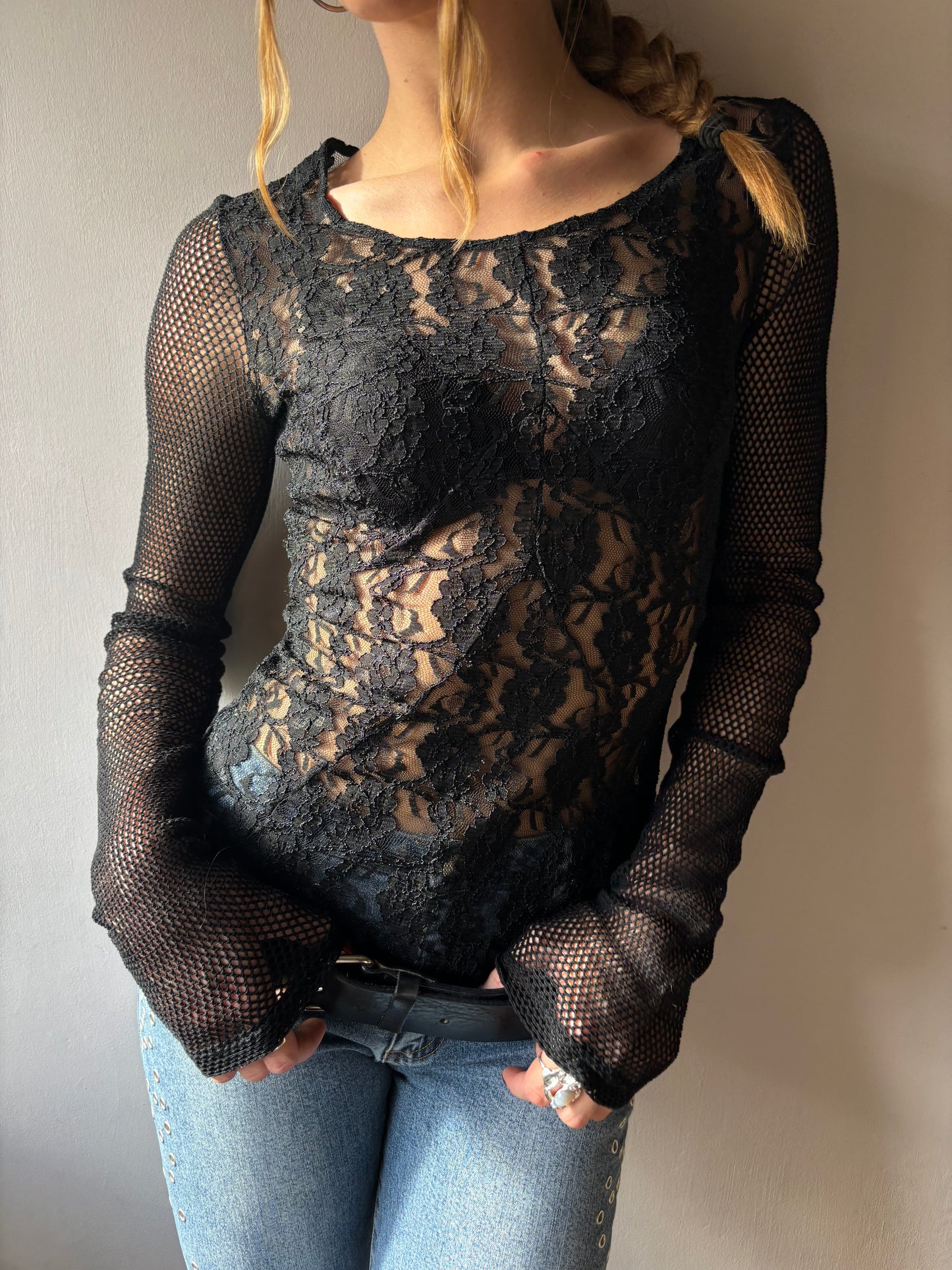 D&G Black Lace Top