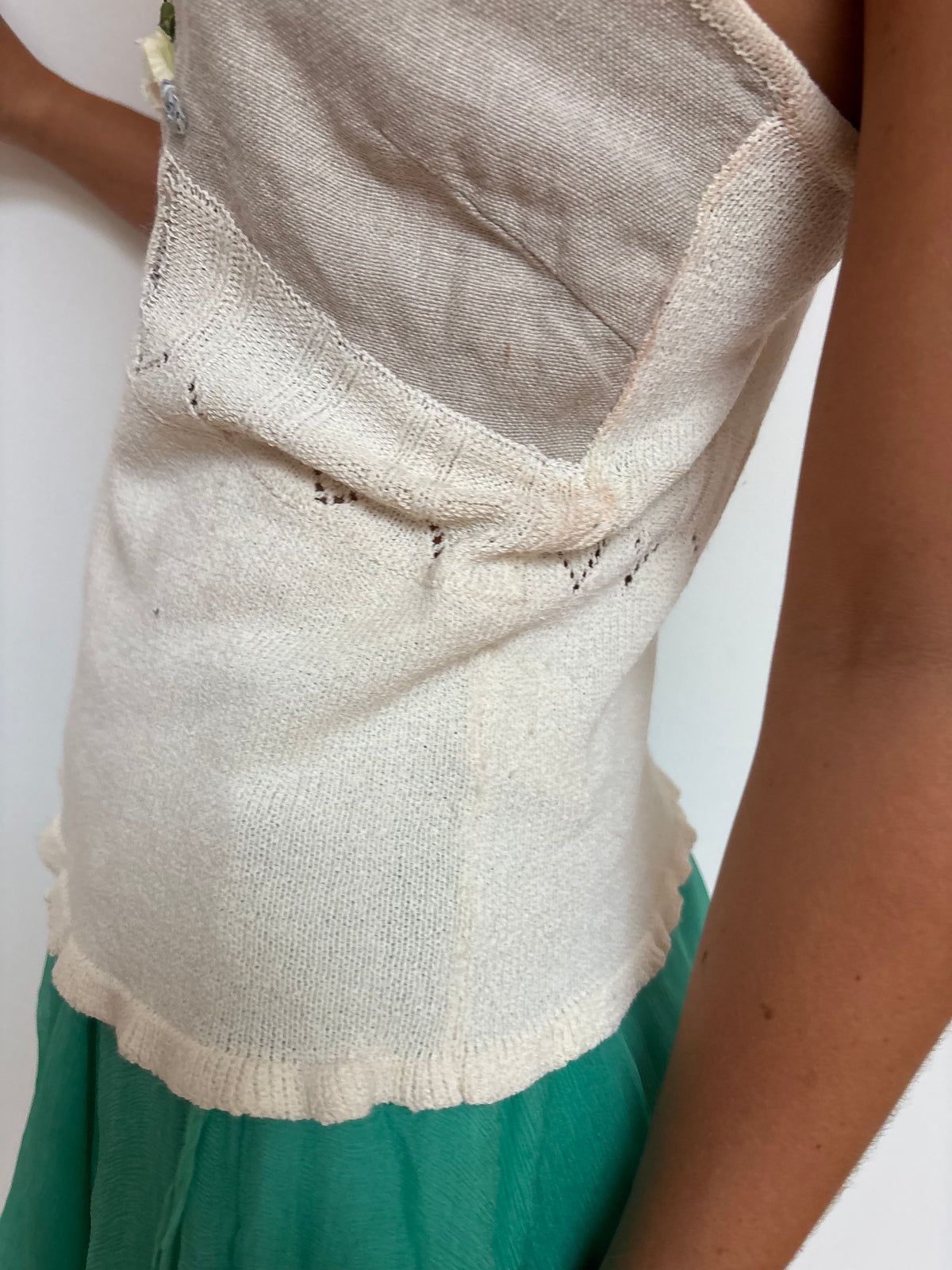 Jesire Beige Knit Vest