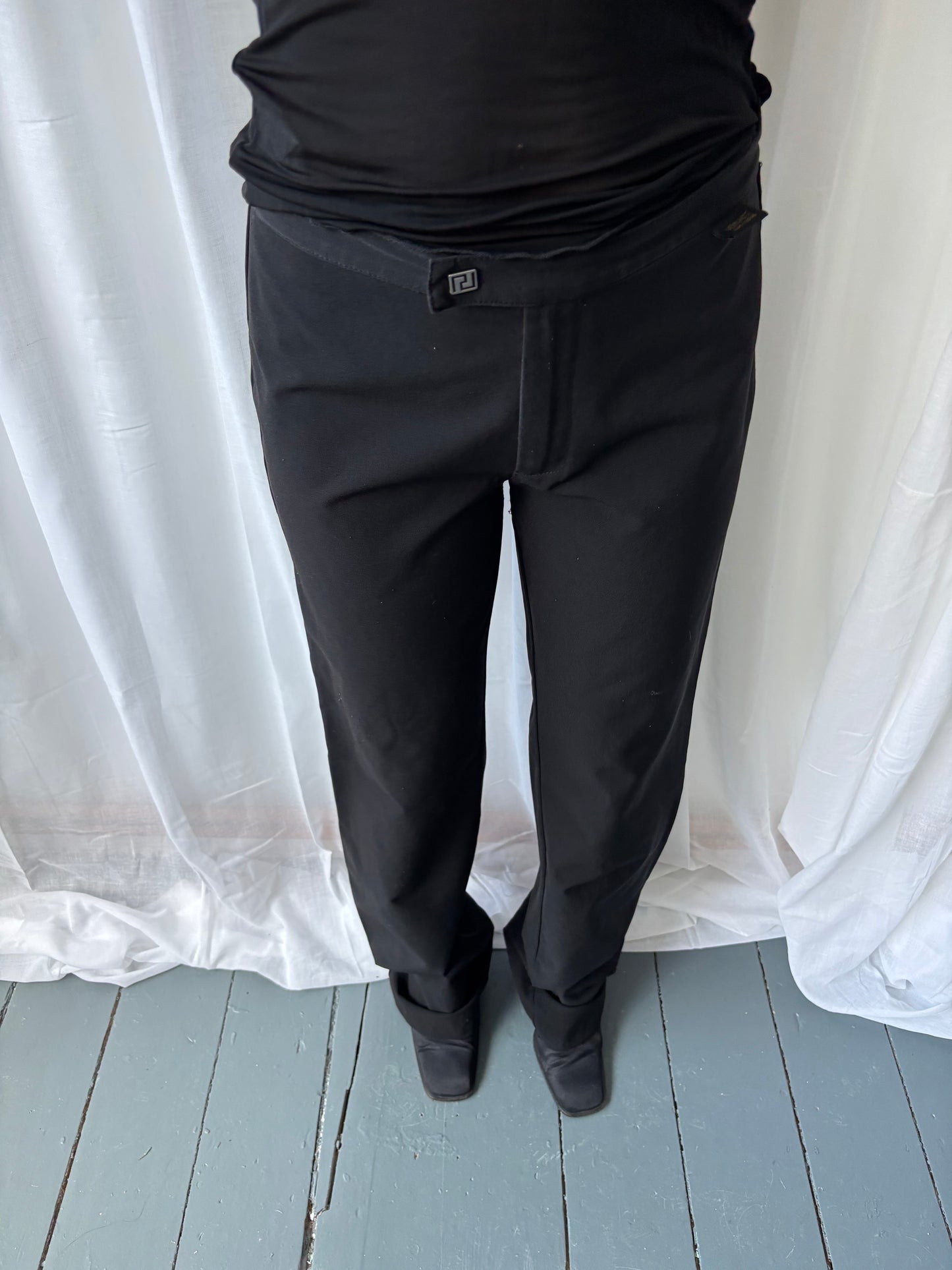 Versace 00s Black Trousers